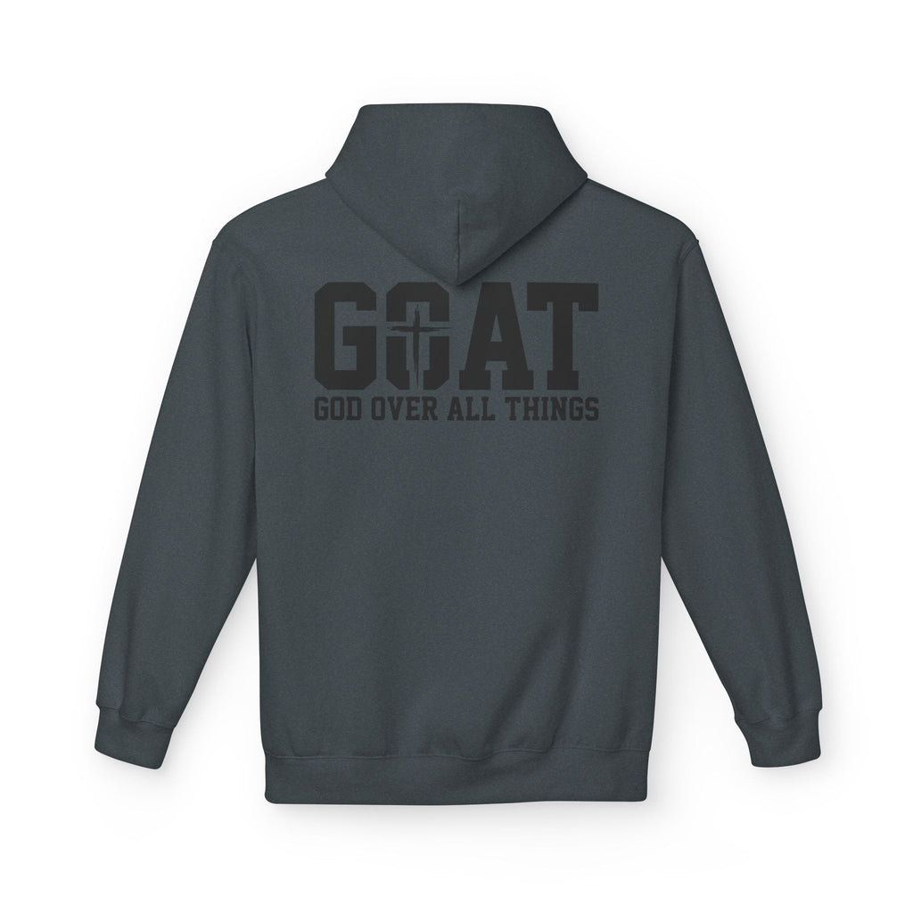 GOAT God Over All Things Hoodie – Christian Hoodie – Faith Hoodie – Religious Sweatshirt – Inspirational Hoodie – Jesus Hoodie – Christian Gift
