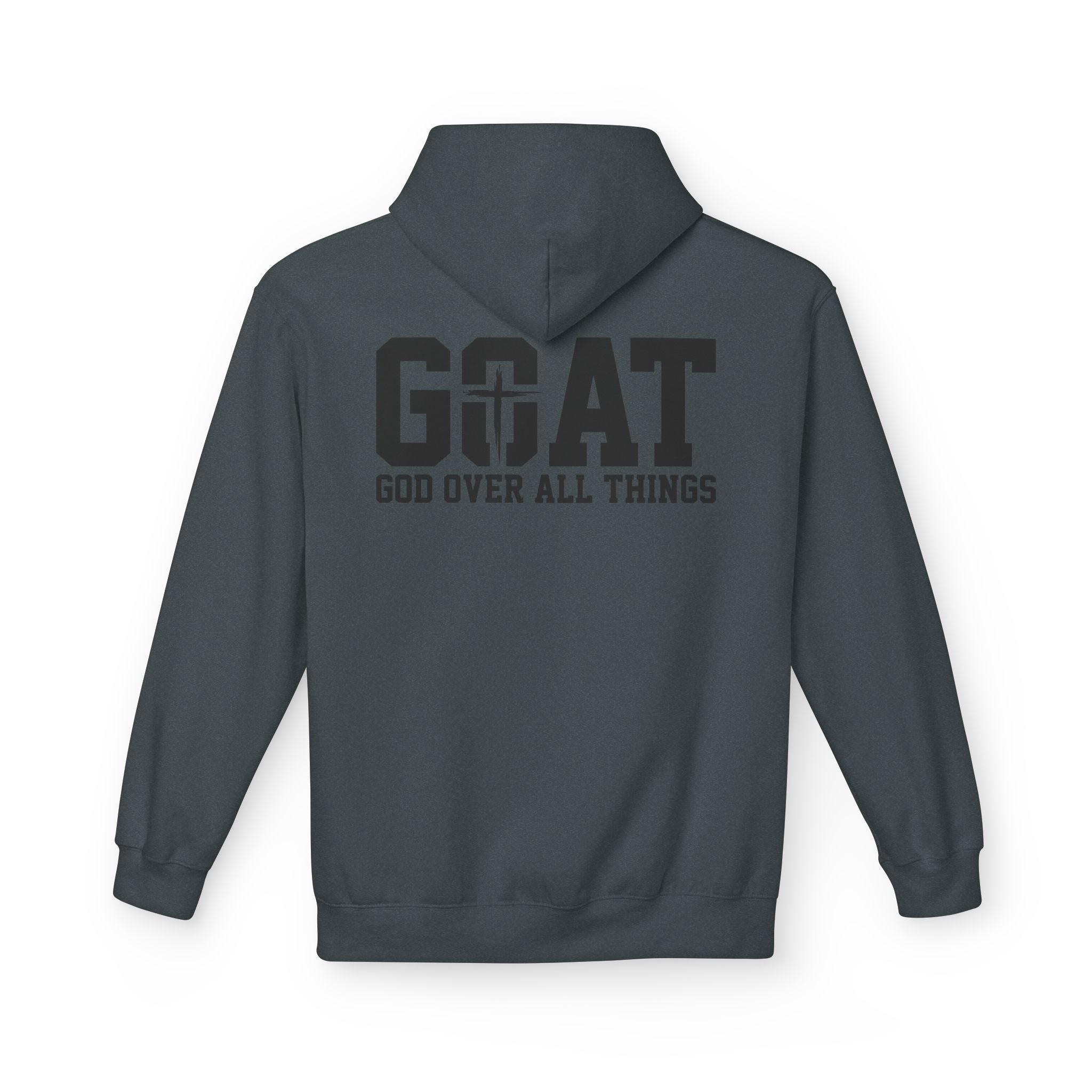 GOAT God Over All Things Hoodie – Christian Hoodie – Faith Hoodie – Religious Sweatshirt – Inspirational Hoodie – Jesus Hoodie – Christian Gift