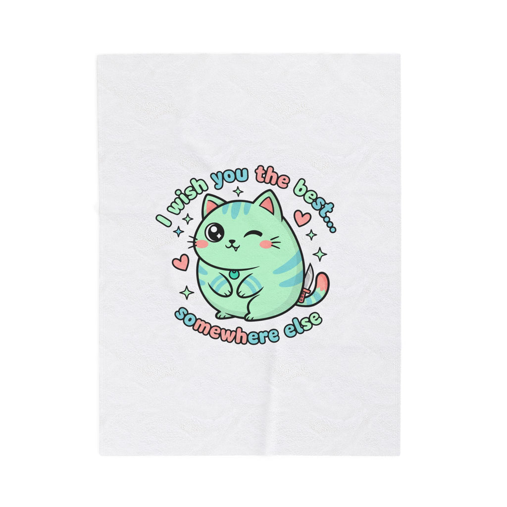 I Wish You The Best... Somewhere Else Plush Blanket | kawaii threat, soft grunge