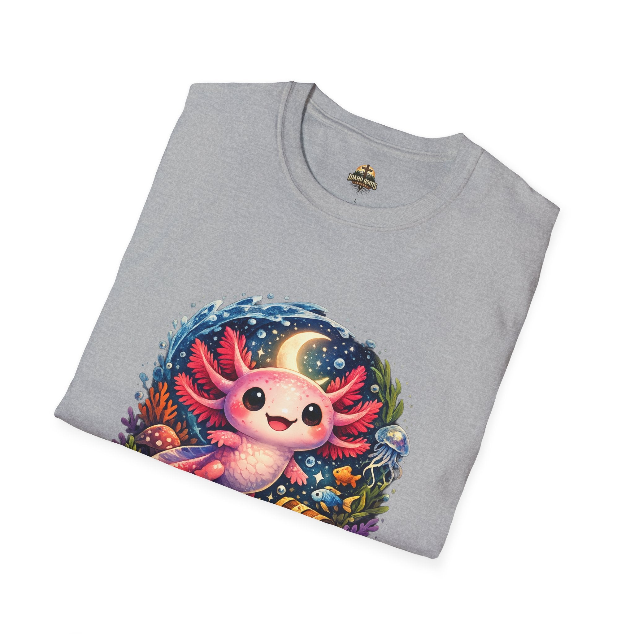 Cute Axolotl T-Shirt — Kawaii Axolotl Graphic Tee