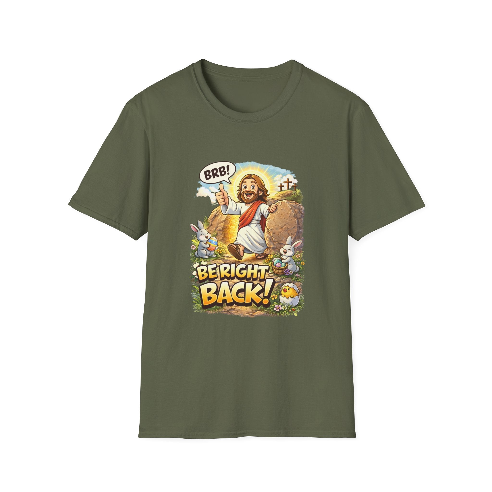 Jesus 'Be Right Back' T-Shirt – Funny Easter Resurrection Tee