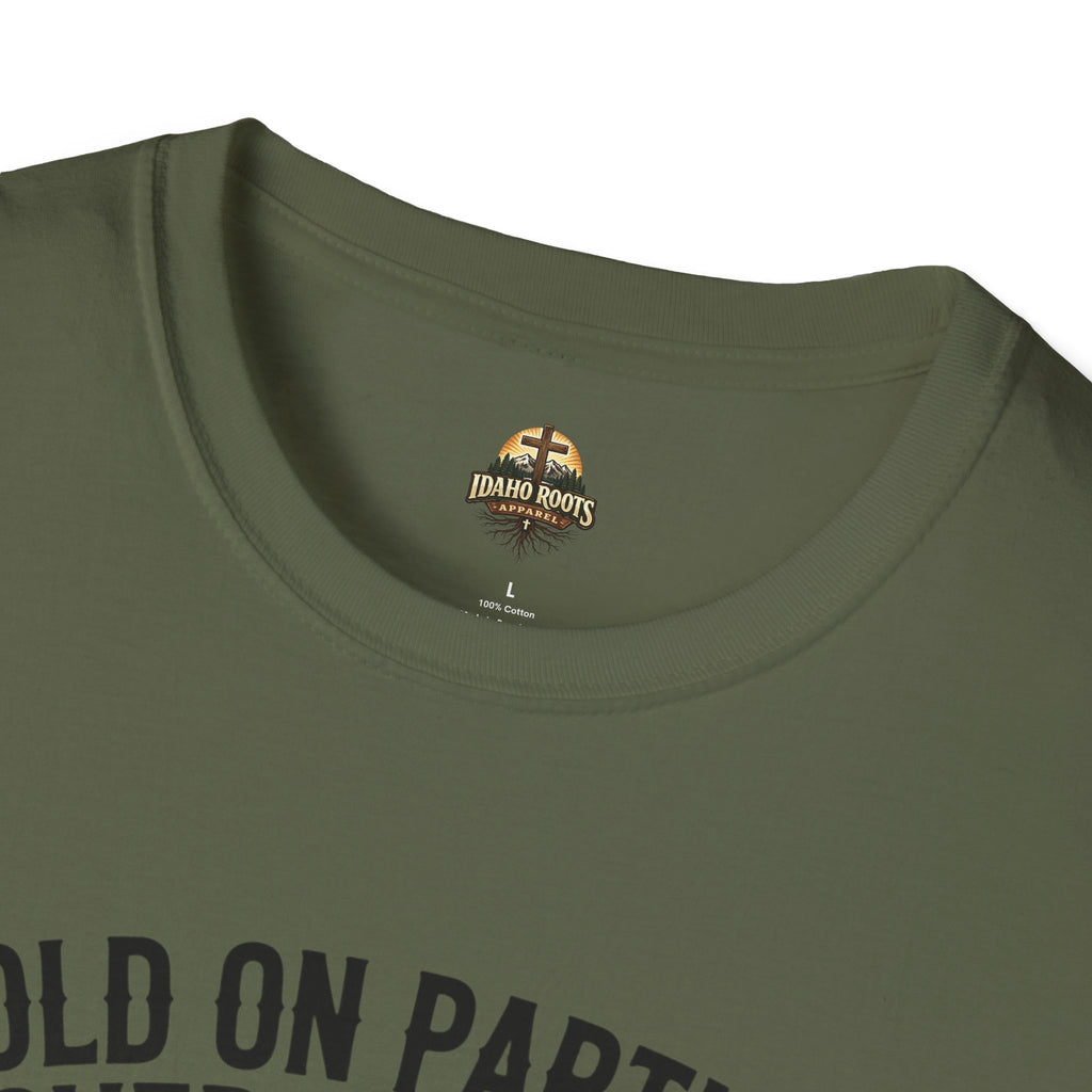 Overstimulated Cowboy Frog T-Shirt – "Hold On Partner I'm Overstimulated" Graphic Tee