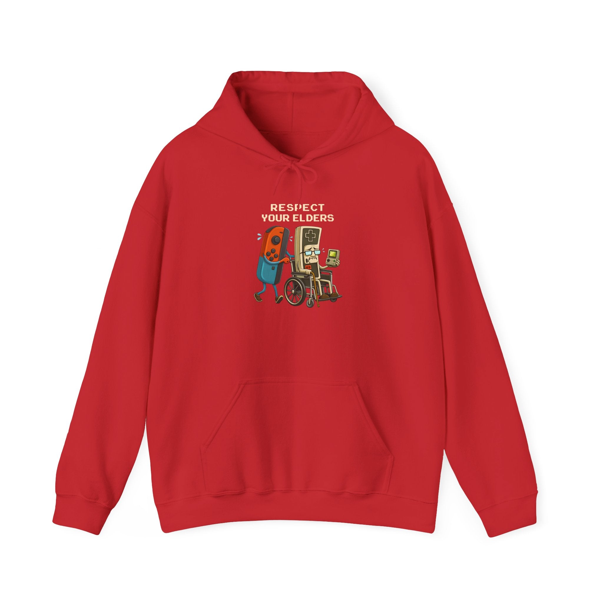 Hoodie — "Respect Your Elders" Funny Retro Gamer Gaming Hoodie