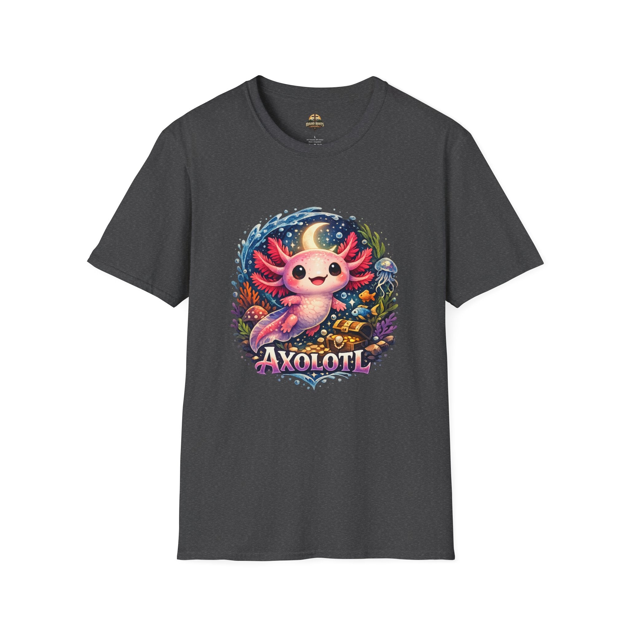 Cute Axolotl T-Shirt — Kawaii Axolotl Graphic Tee