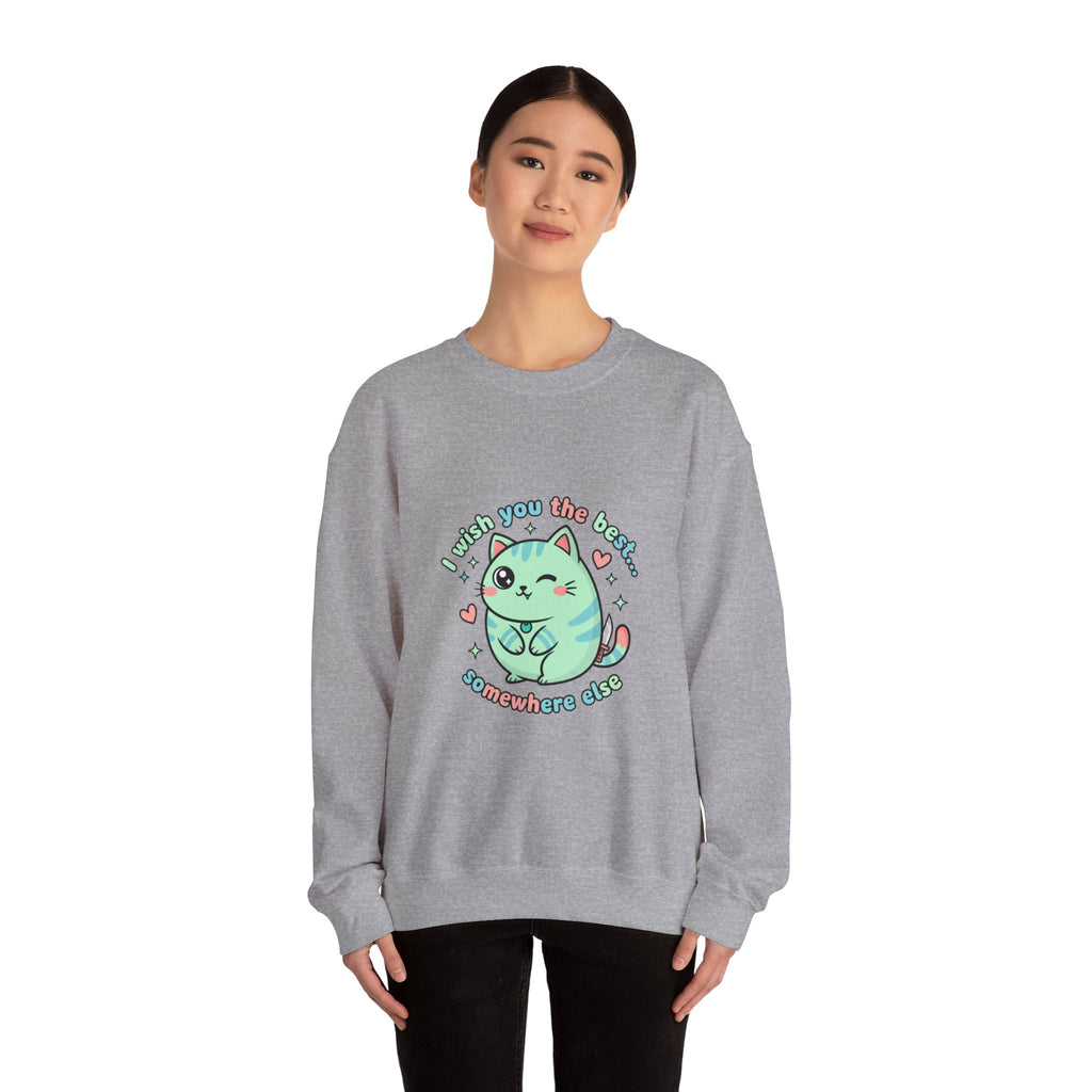 I Wish You the Best Somewhere Else Sweatshirt | soft threat kawaii menacing