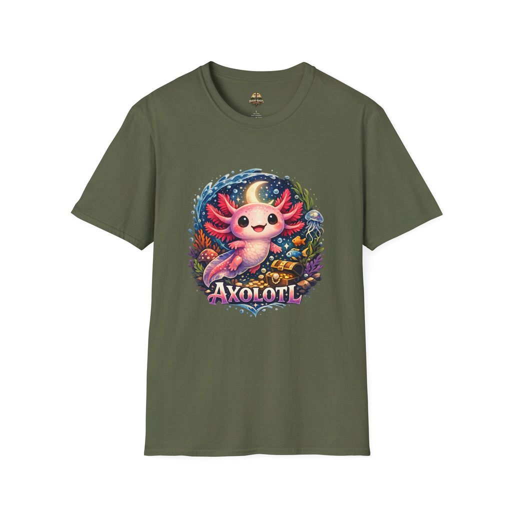 Cute Axolotl T-Shirt — Kawaii Axolotl Graphic Tee