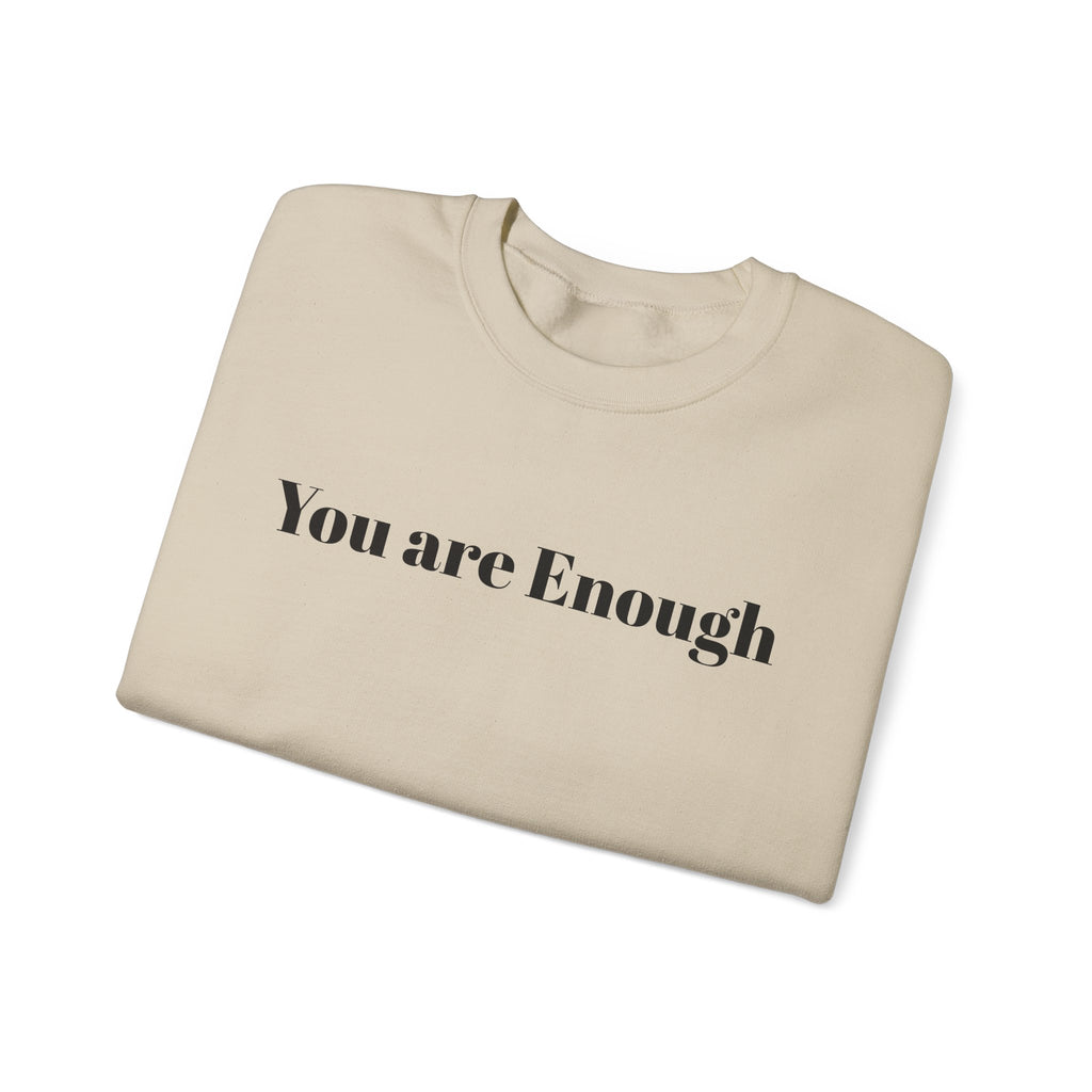 Crewneck Sweatshirt — 'Dear Person Behind Me, The World Is A Better Place With You In It' Inspirational Back Print