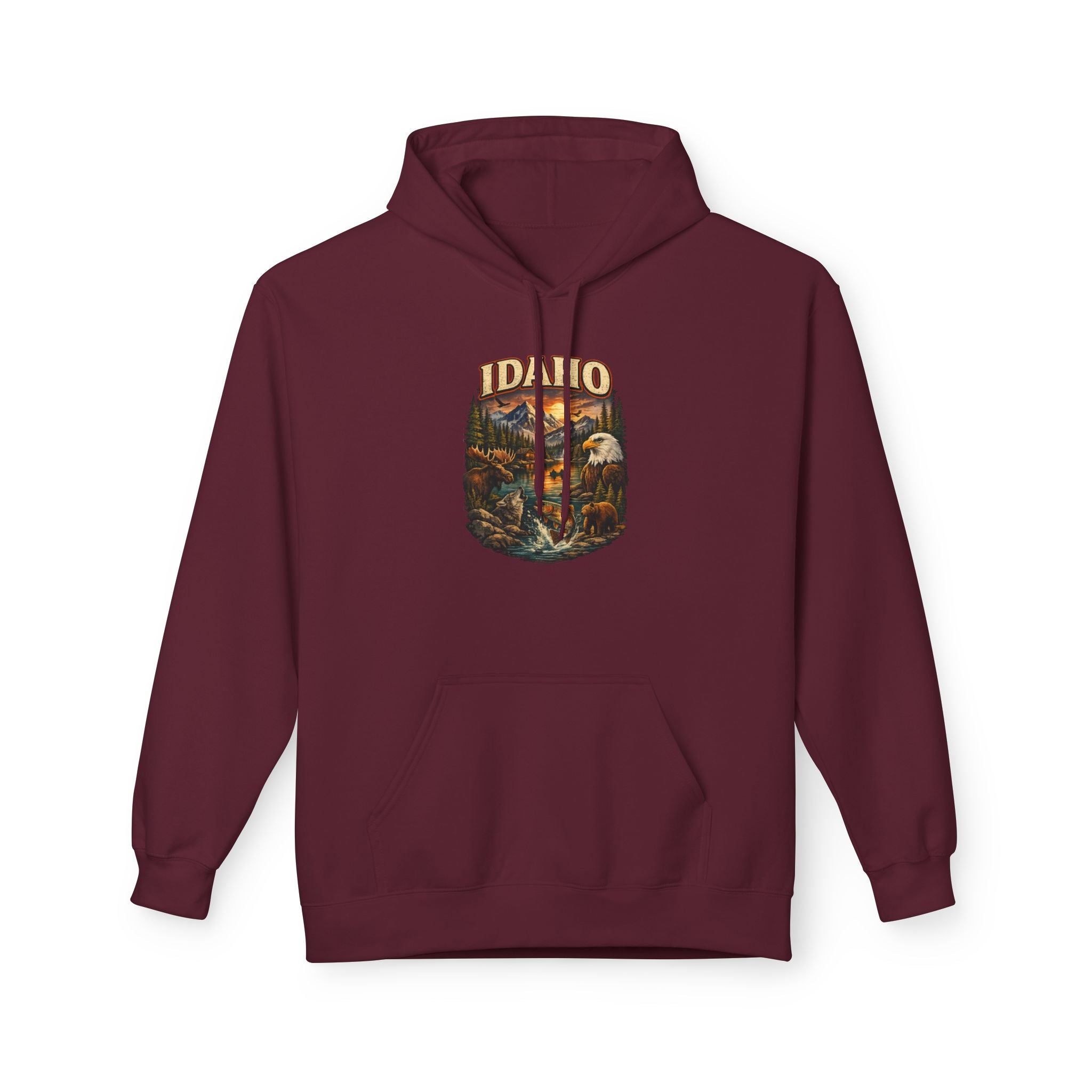 Hoodie - Retro 'Idaho' Scenic Landscape Hoodie