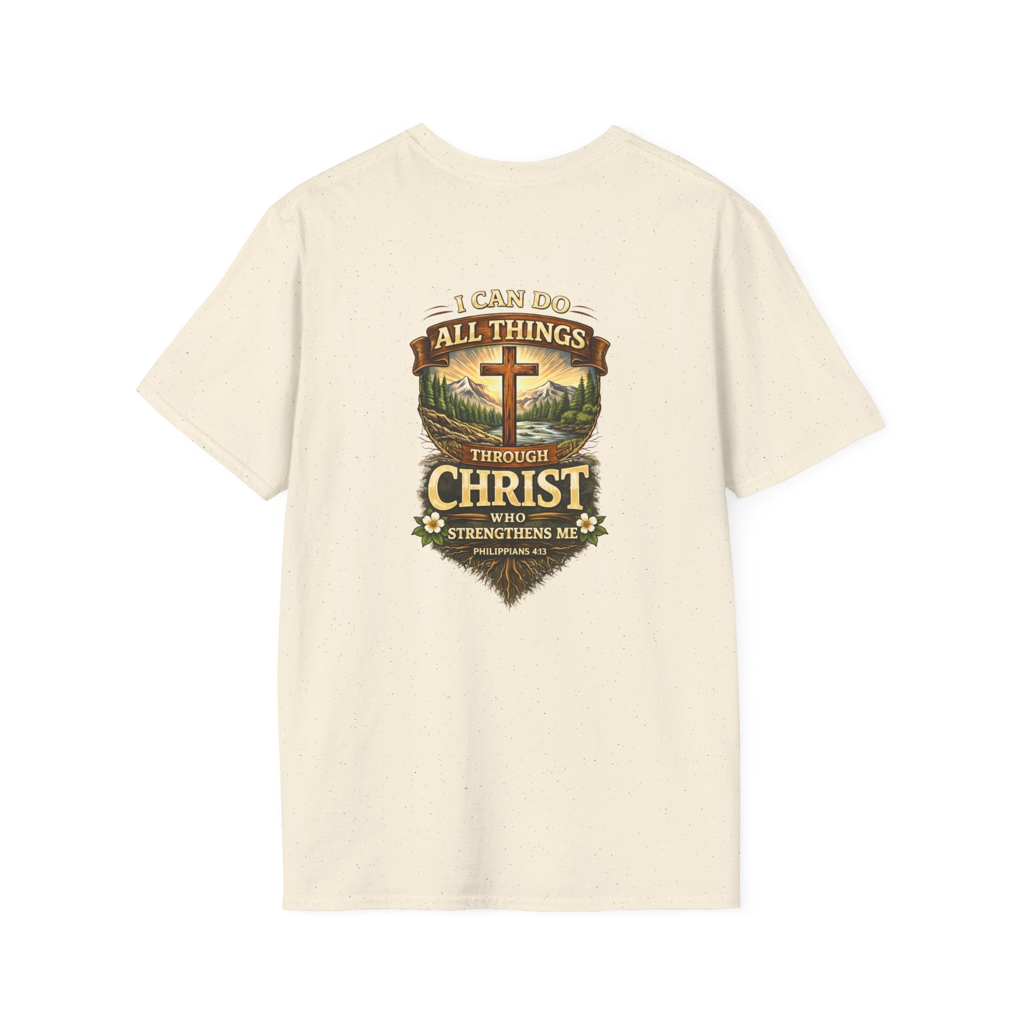 Christian Faith T-Shirt — "I Can Do All Things Through Christ" Inspirational Tee