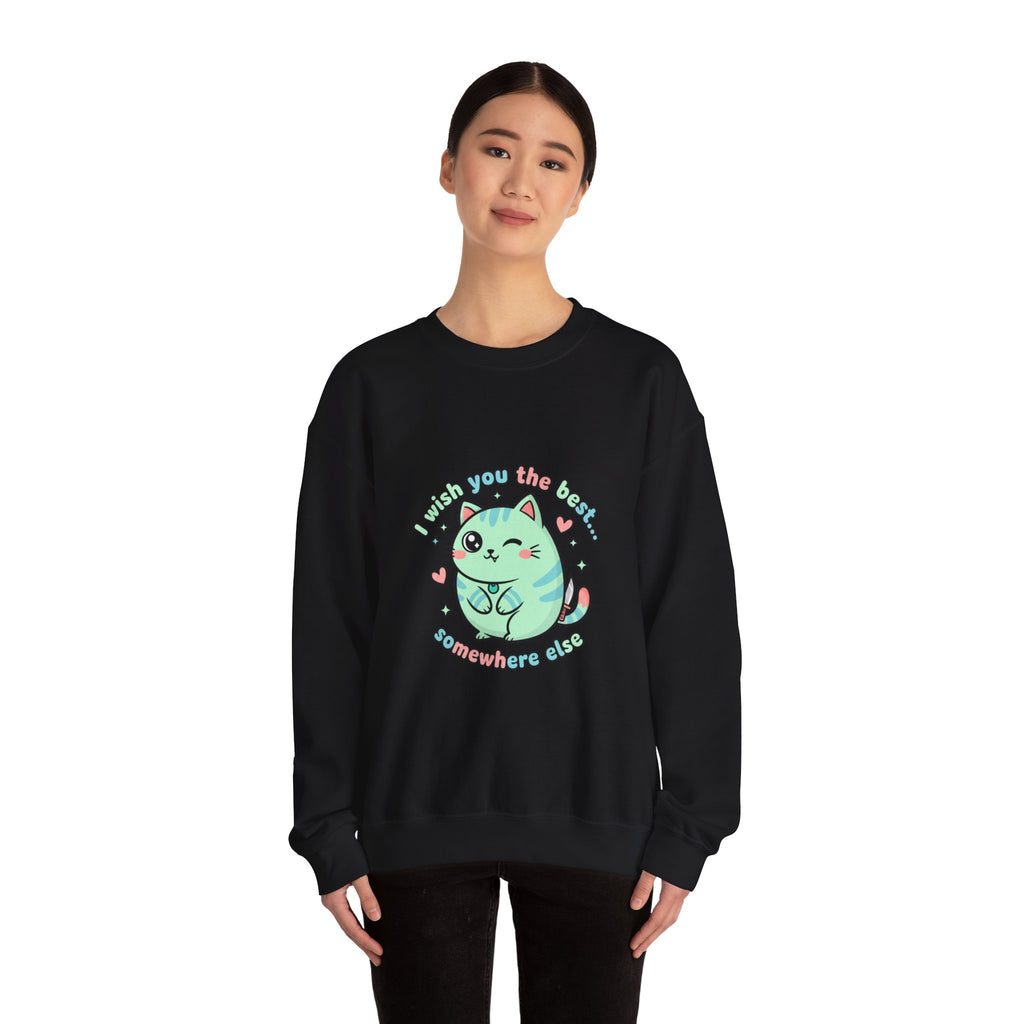 I Wish You the Best Somewhere Else Sweatshirt | soft threat kawaii menacing