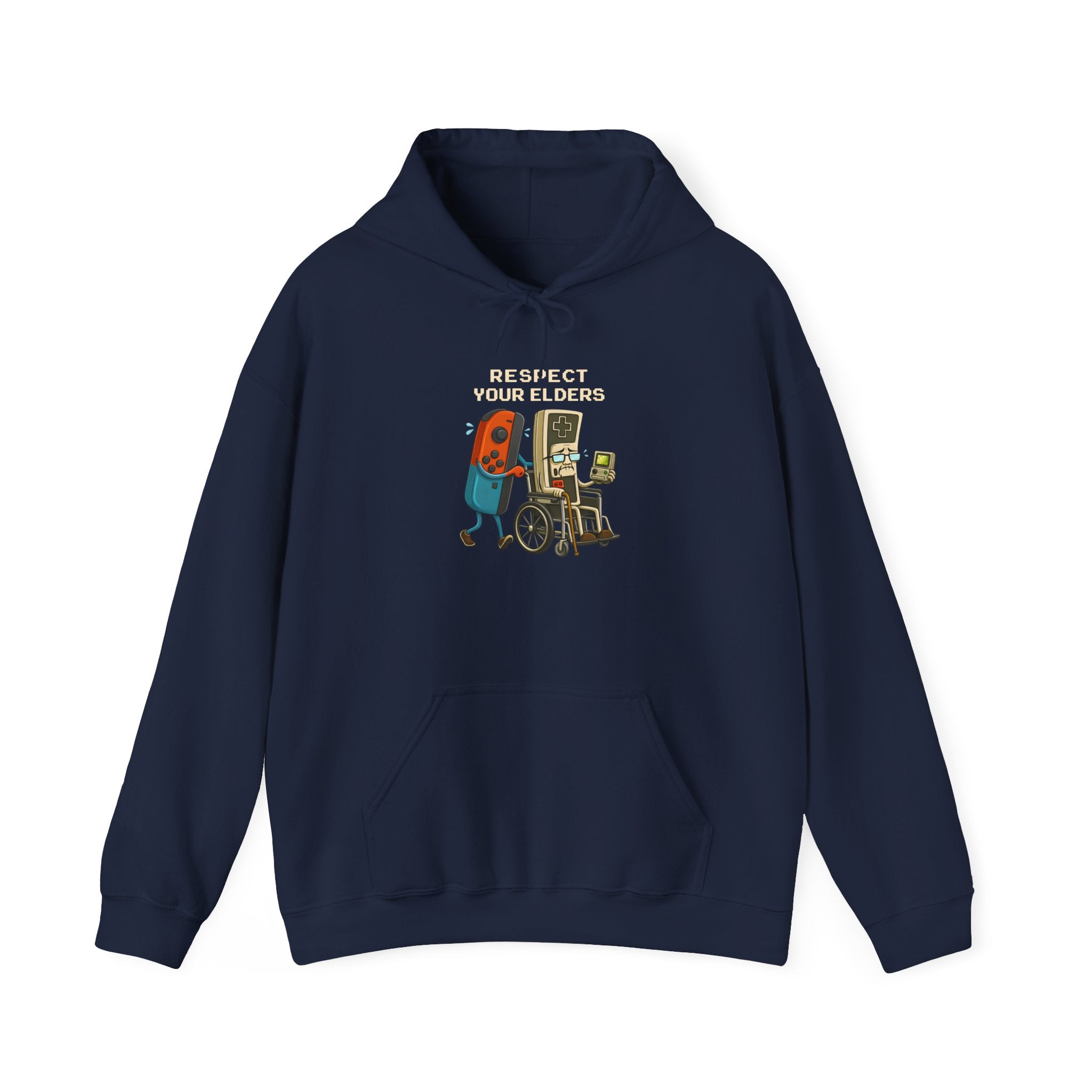 Hoodie — "Respect Your Elders" Funny Retro Gamer Gaming Hoodie