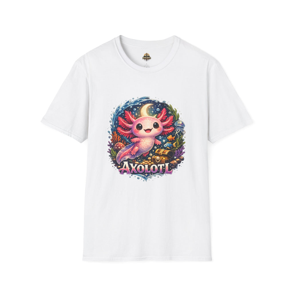 Cute Axolotl T-Shirt — Kawaii Axolotl Graphic Tee