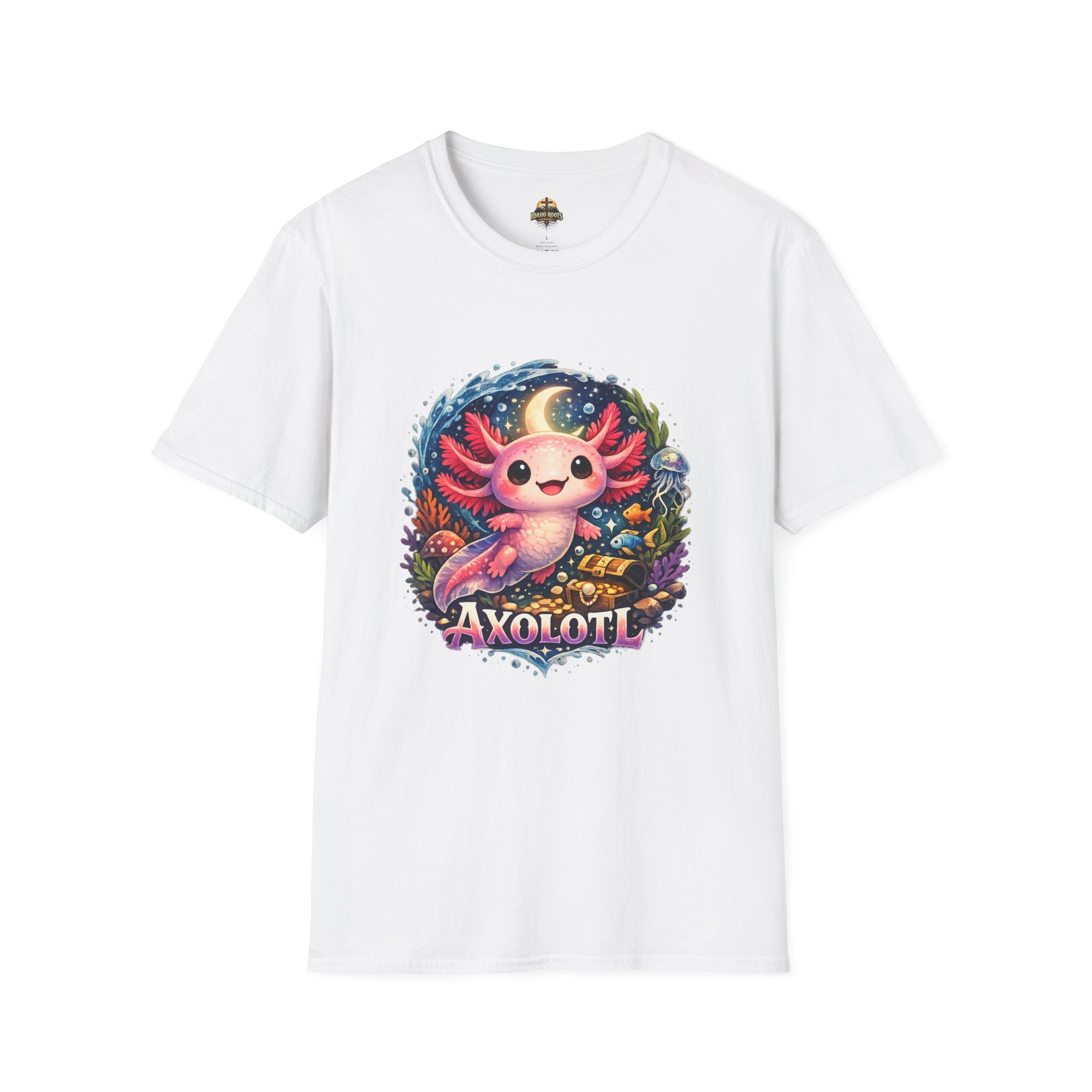Cute Axolotl T-Shirt — Kawaii Axolotl Graphic Tee