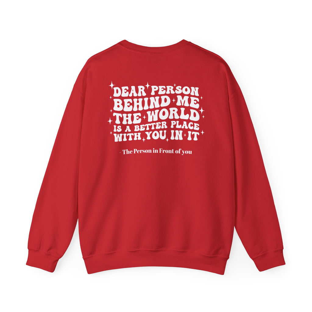 Inspirational Crewneck Sweatshirt — "you are enough" Front & Uplifting Back Message