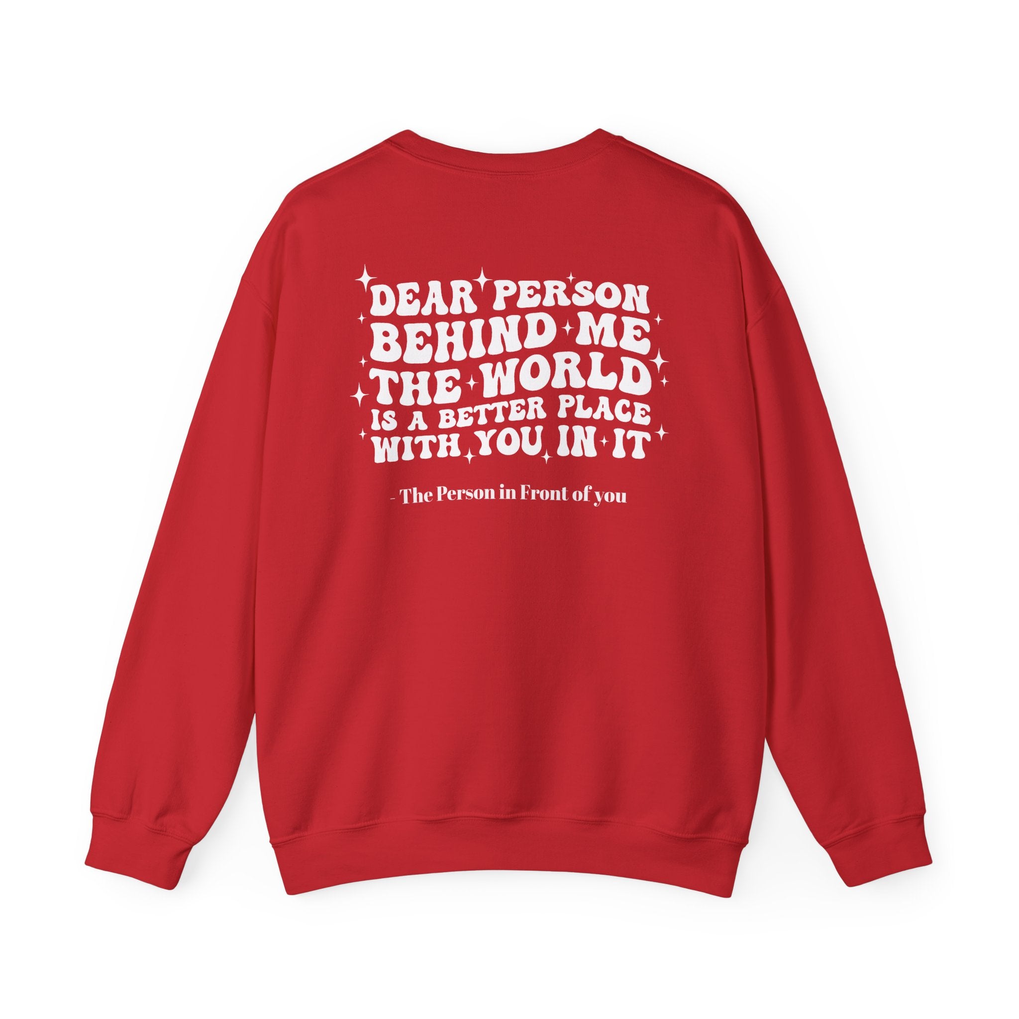 Inspirational Crewneck Sweatshirt — "you are enough" Front & Uplifting Back Message