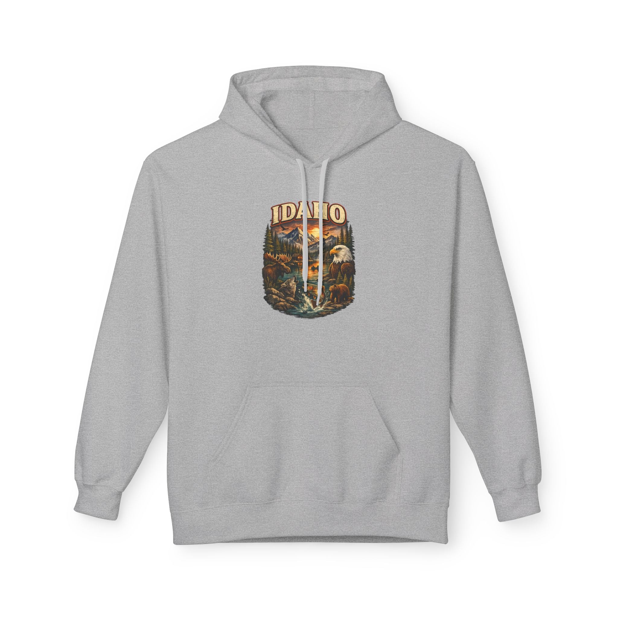 Hoodie - Retro 'Idaho' Scenic Landscape Hoodie