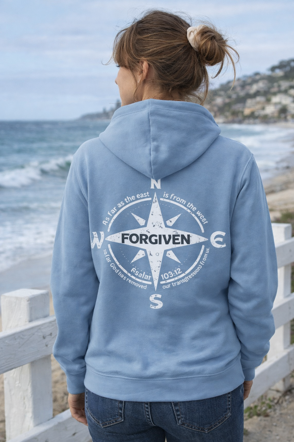 Forgiven Graphic Hoodie — Subtle Christian Faith Pullover
