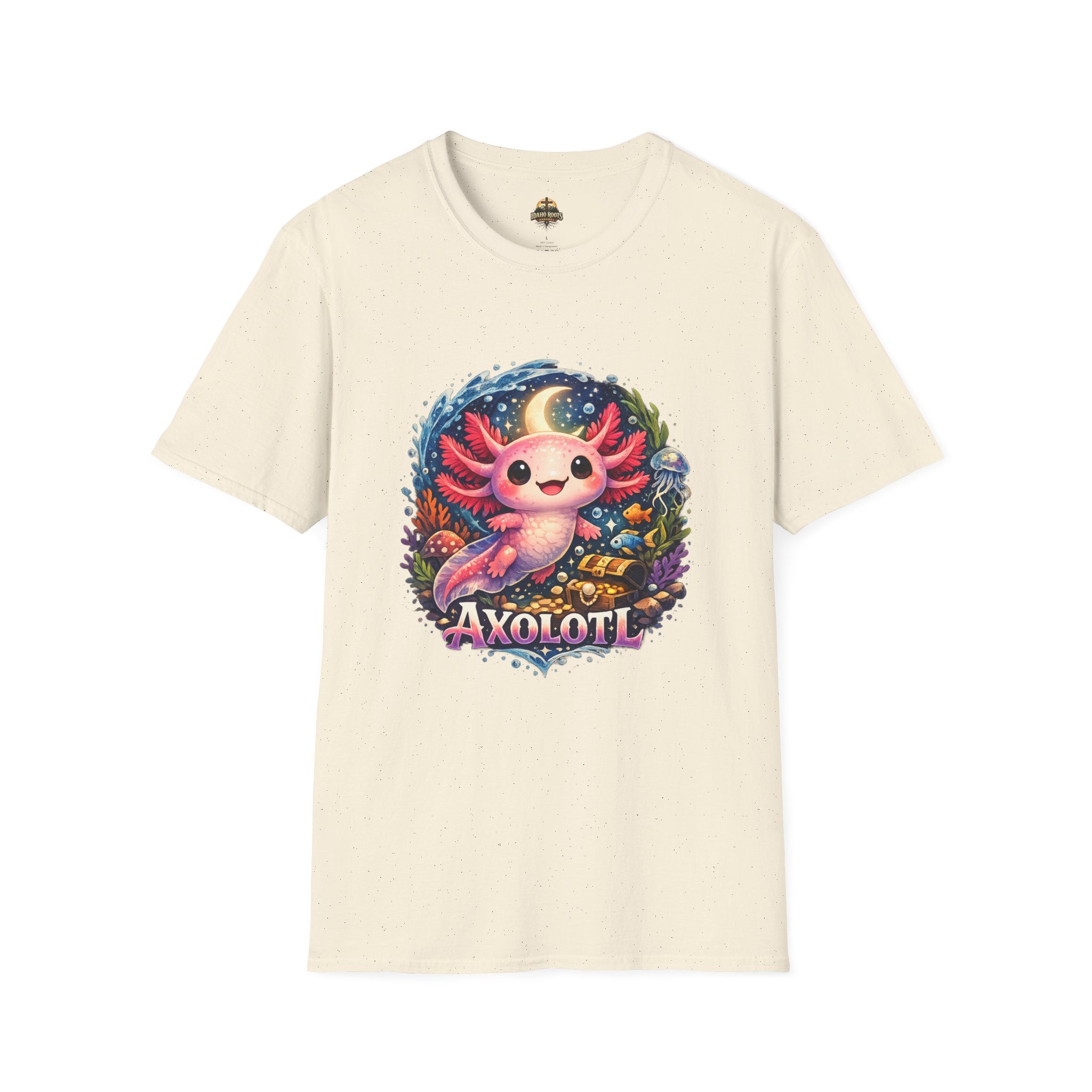 Cute Axolotl T-Shirt — Kawaii Axolotl Graphic Tee