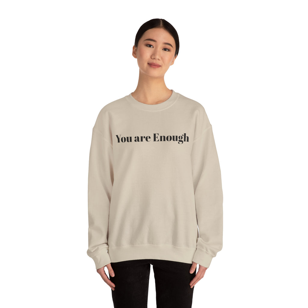Crewneck Sweatshirt — 'Dear Person Behind Me, The World Is A Better Place With You In It' Inspirational Back Print