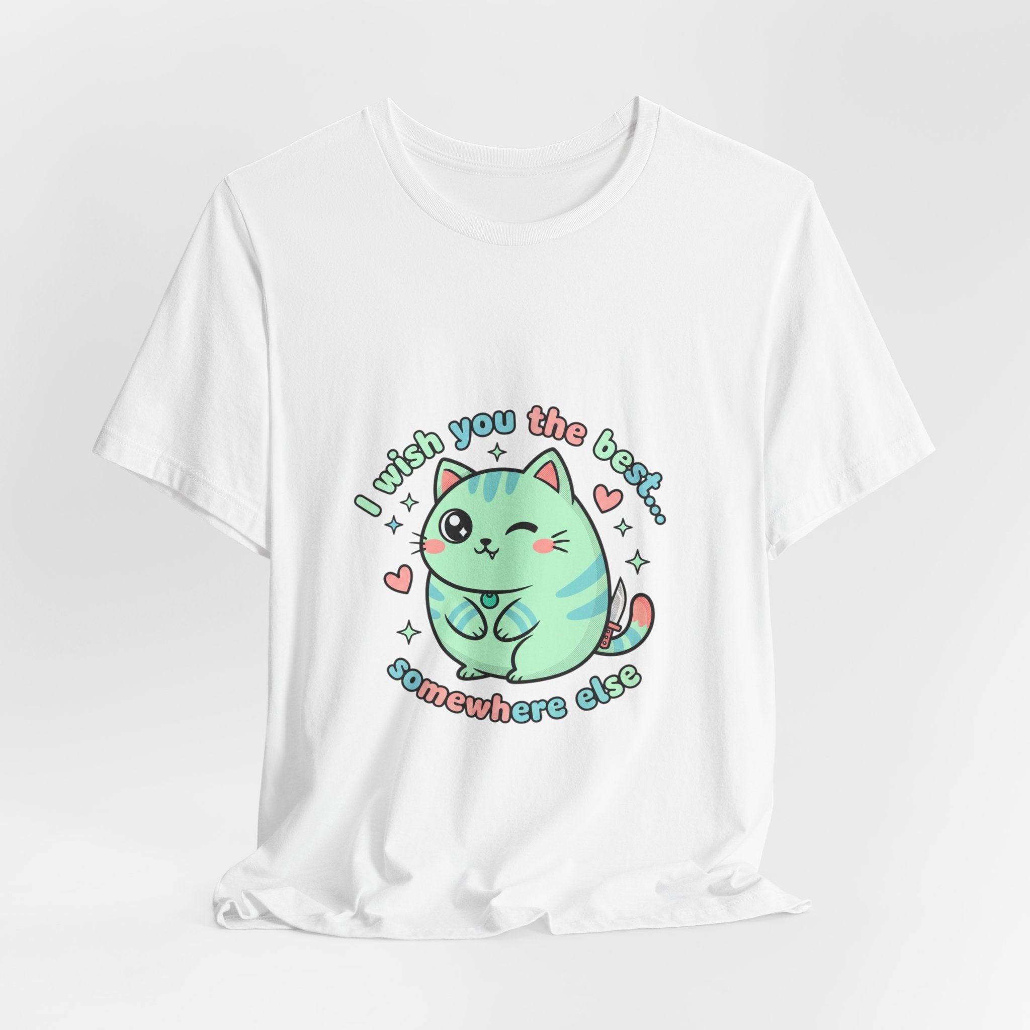 Cute Menacing Cat Tee | kawaii threat, soft grunge cute