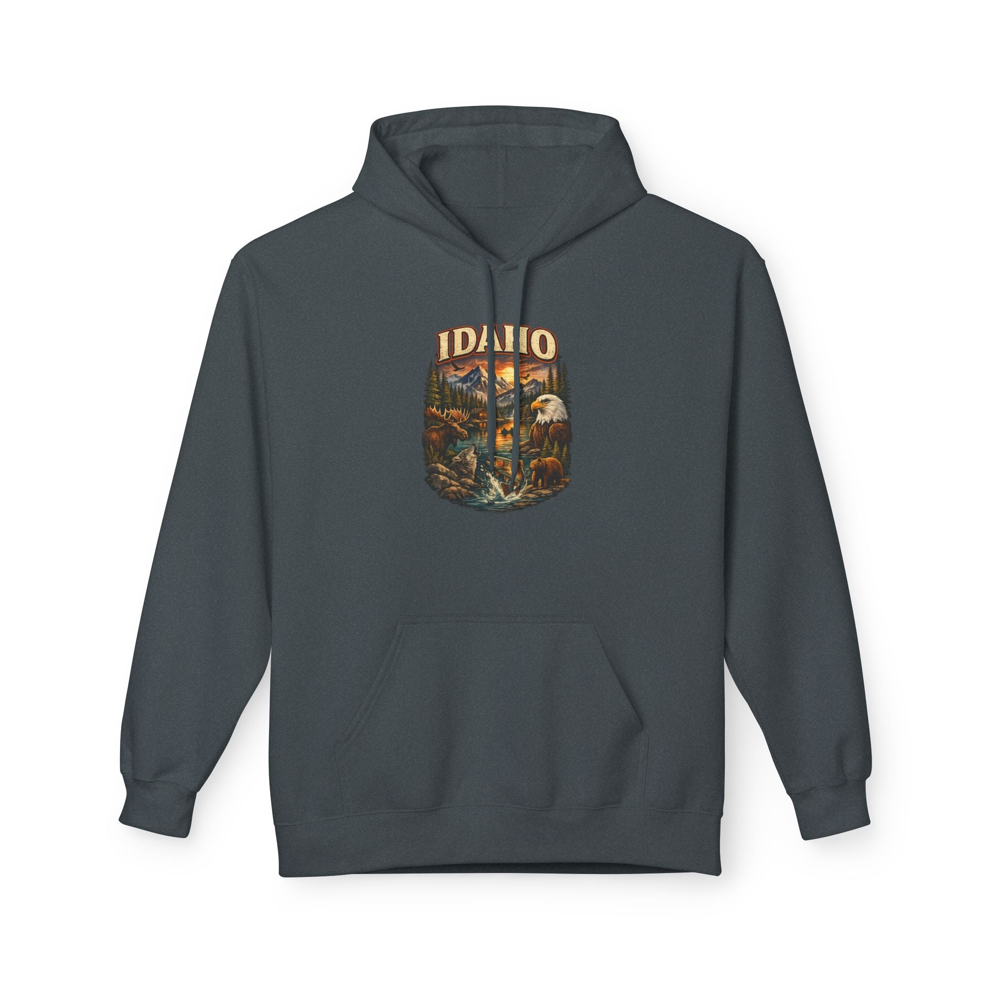 Hoodie - Retro 'Idaho' Scenic Landscape Hoodie
