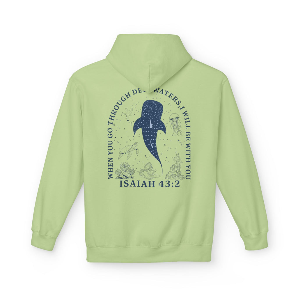 Isaiah 43:2 Whale Hoodie – Christian Faith Comfort Pullover