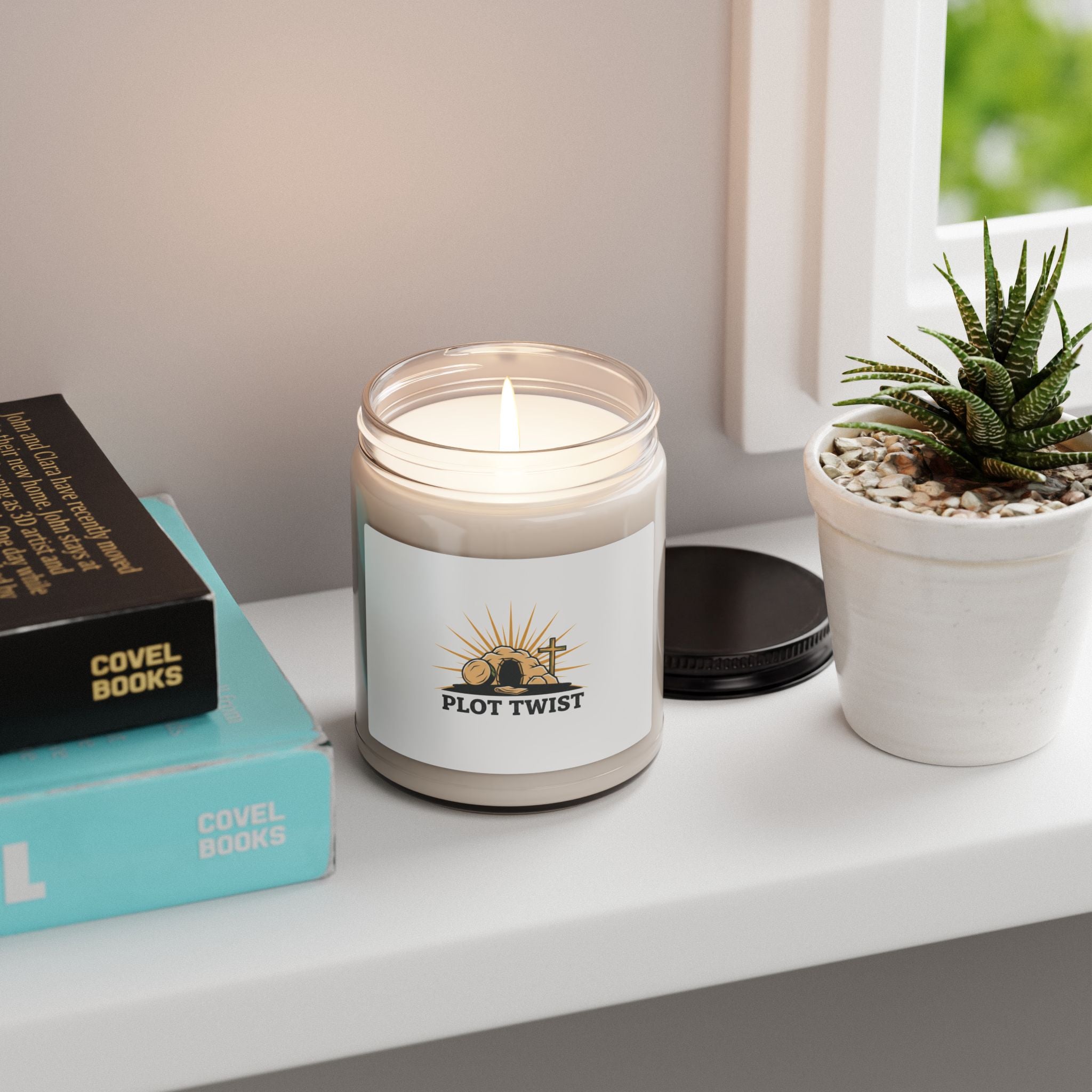 Plot Twist He Is Risen Candle | Christian Easter soy candle