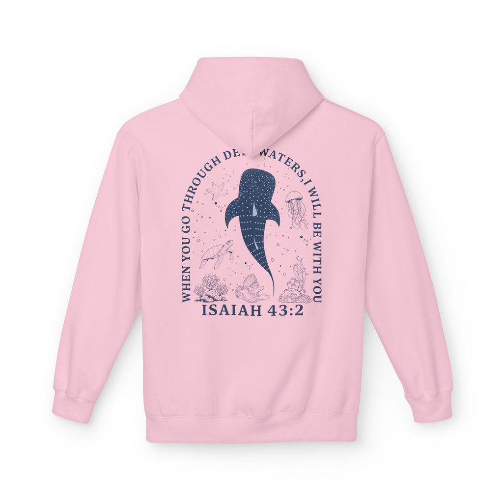 Isaiah 43:2 Whale Hoodie – Christian Faith Comfort Pullover