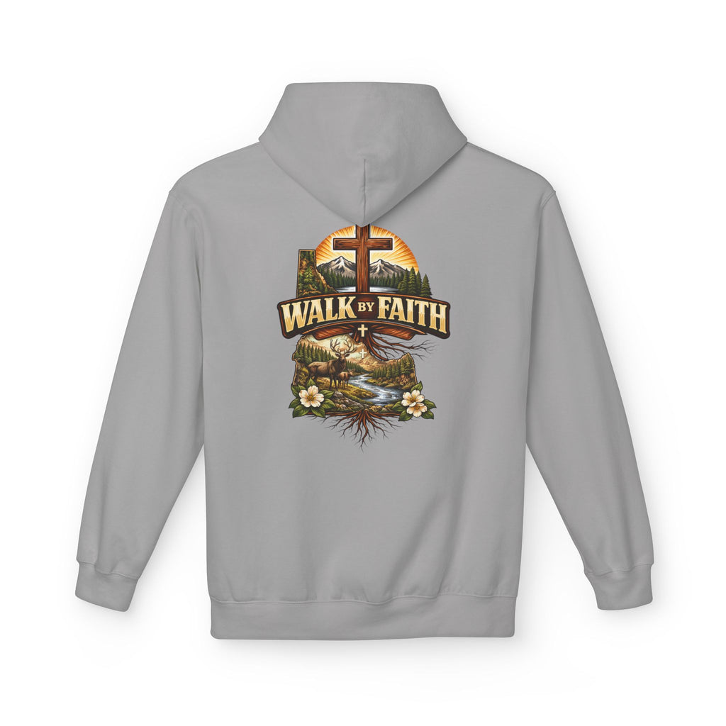 Walk By Faith Hoodie — Christian Cross Faith Pullover