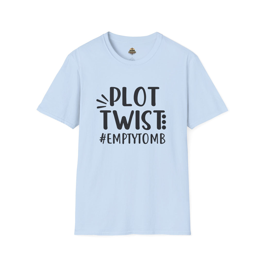 Plot Twist: #EmptyTomb T-Shirt — Christian Easter Resurrection Tee