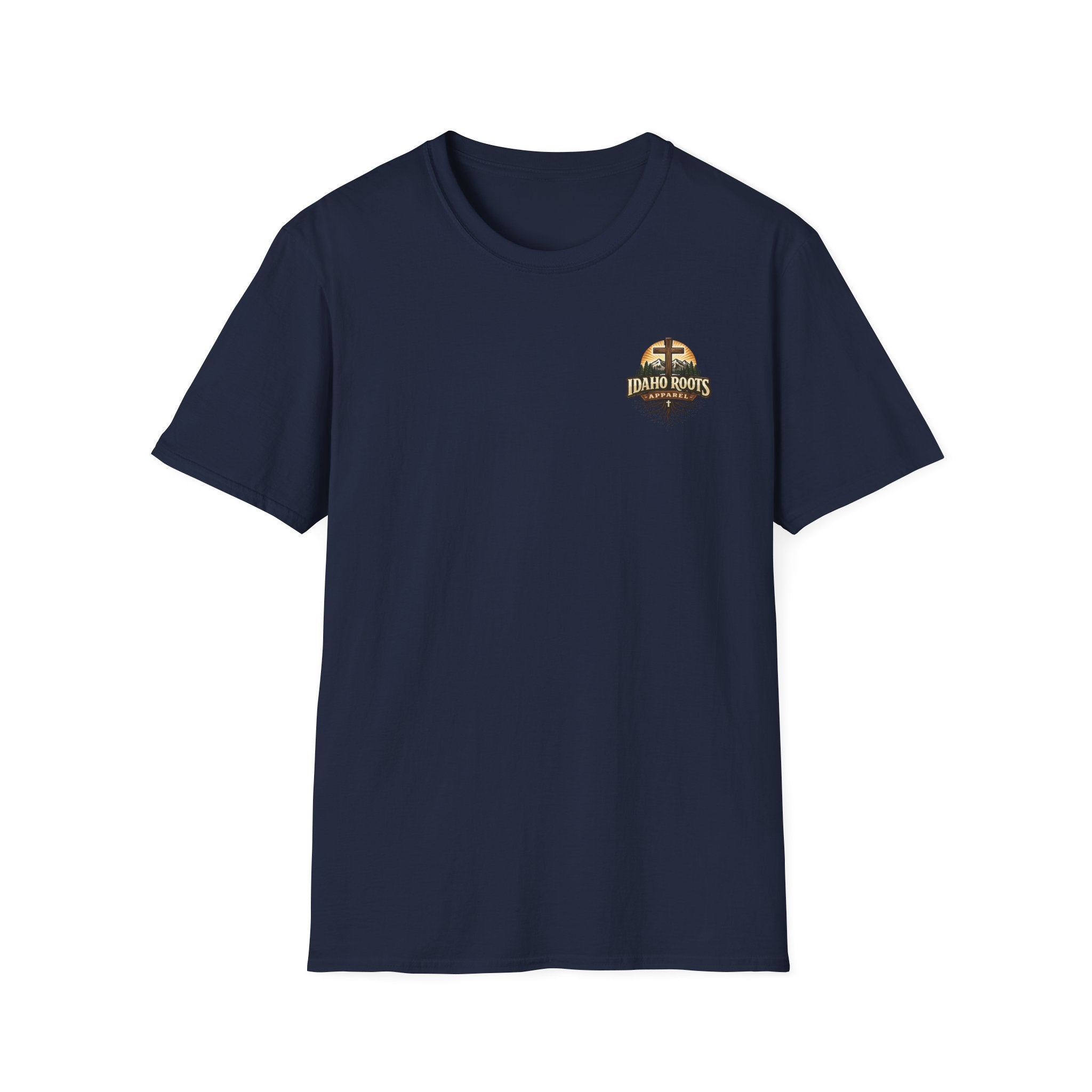 Christian T-Shirt — "Walk by Faith" California Cross Design