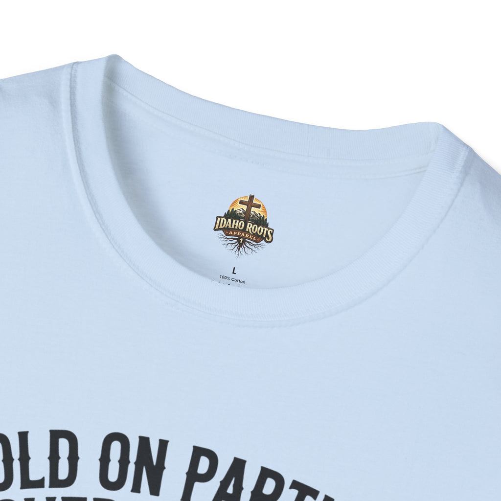 Overstimulated Cowboy Frog T-Shirt – "Hold On Partner I'm Overstimulated" Graphic Tee