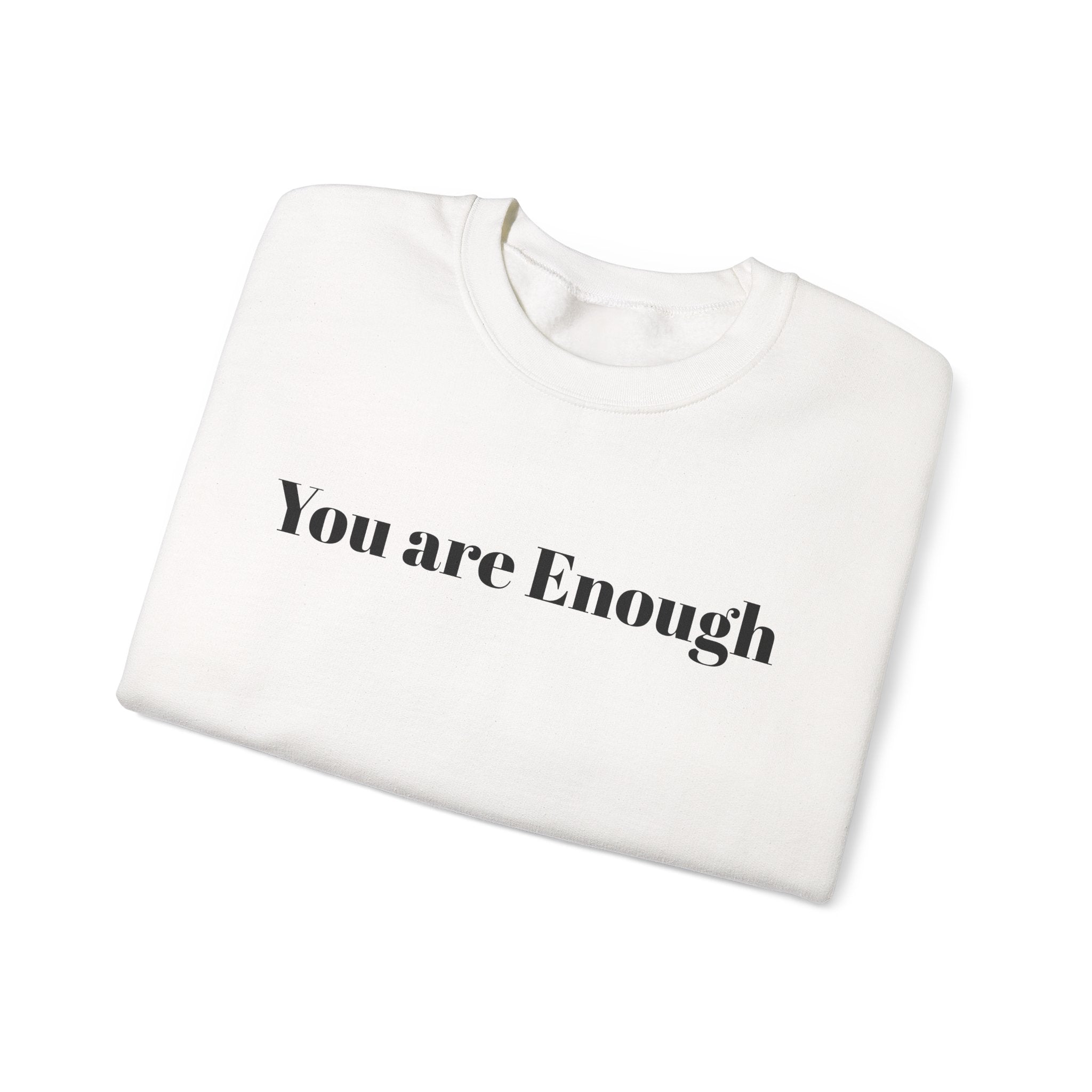 Crewneck Sweatshirt — 'Dear Person Behind Me, The World Is A Better Place With You In It' Inspirational Back Print