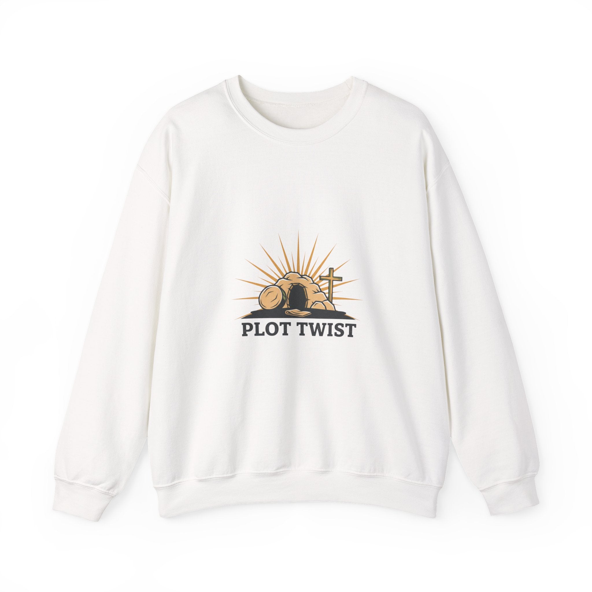 Plot Twist Crewneck Sweatshirt | Christian Easter shirt, He Is Risen design
