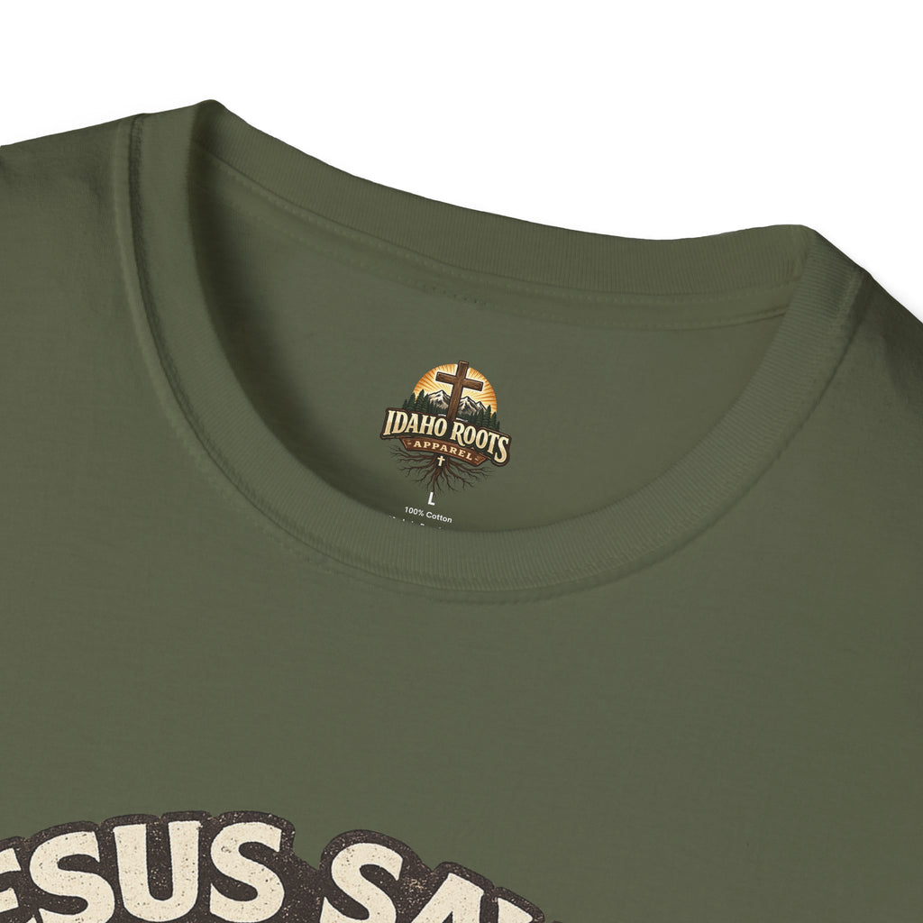 Jesus Saves Bro T-Shirt — Retro Christian Faith Tee