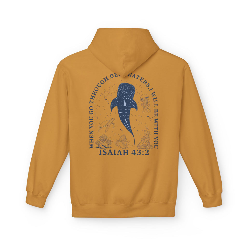 Isaiah 43:2 Whale Hoodie – Christian Faith Comfort Pullover