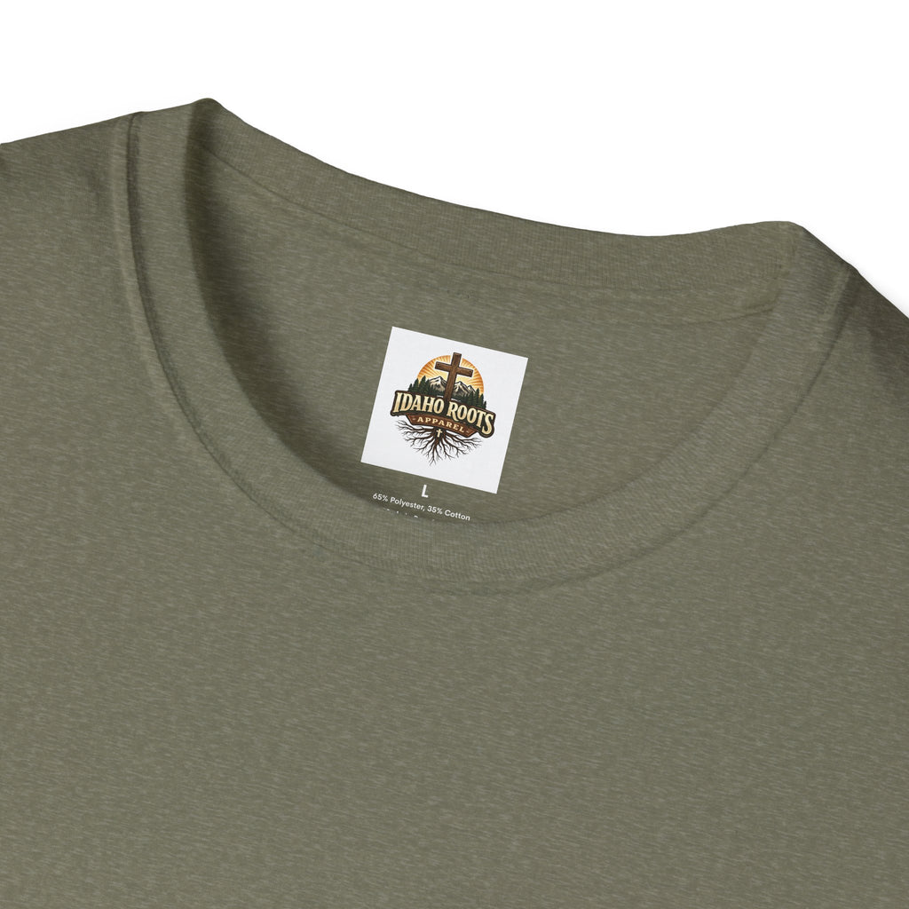 Oregon Walk By Faith T-Shirt — Christian Cross Mountain Sunset Tee