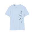Faith Script T-Shirt — Minimal Floral Faith Tee