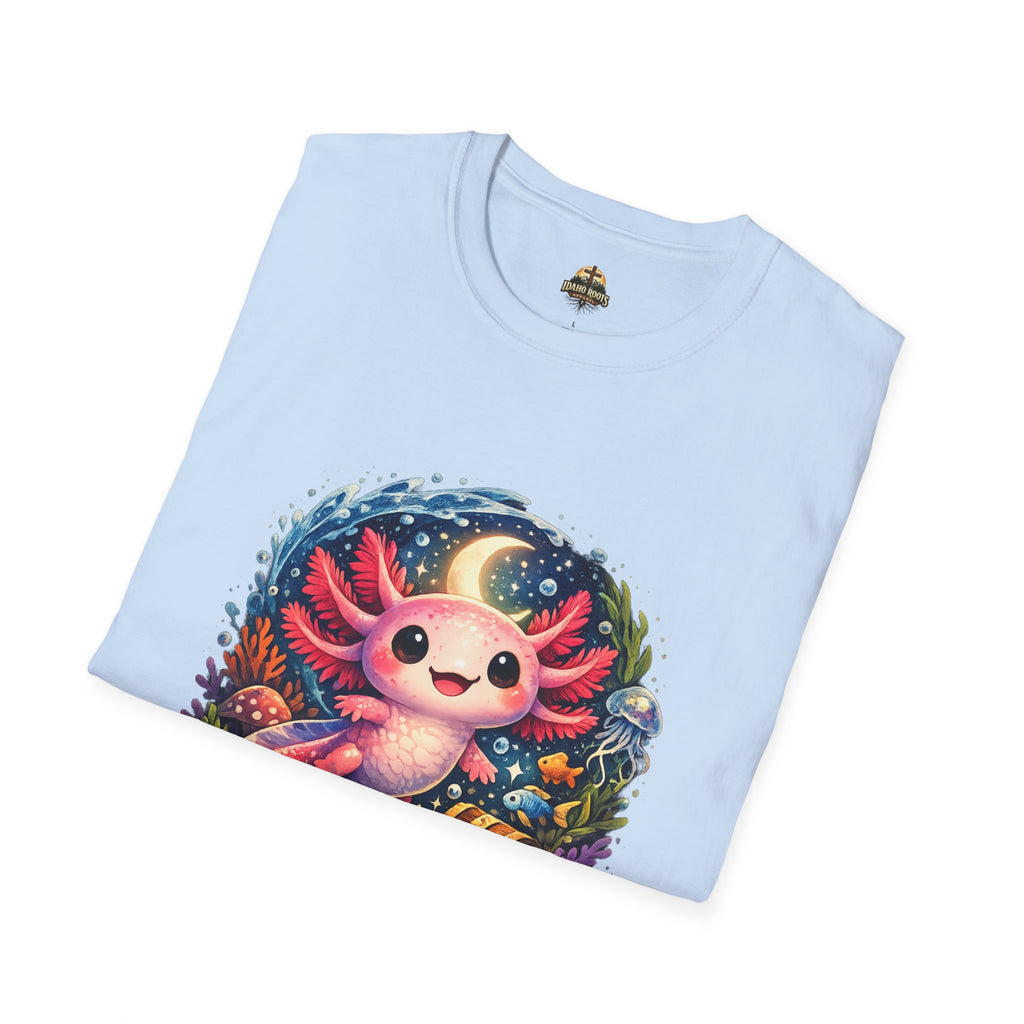 Cute Axolotl T-Shirt — Kawaii Axolotl Graphic Tee