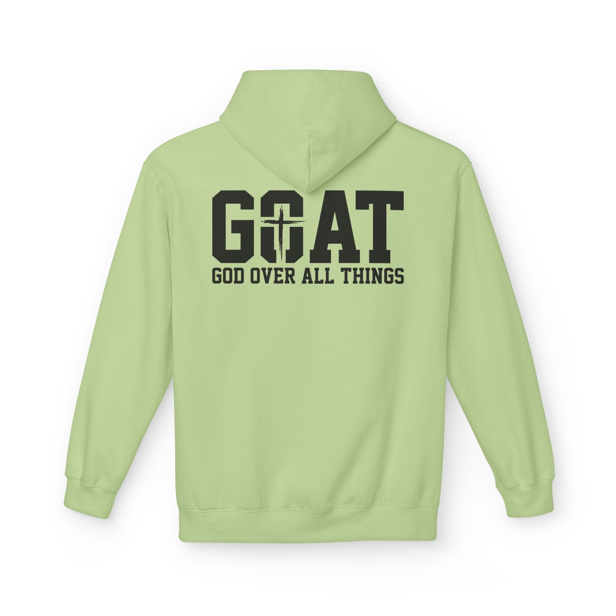 GOAT God Over All Things Hoodie – Christian Hoodie – Faith Hoodie – Religious Sweatshirt – Inspirational Hoodie – Jesus Hoodie – Christian Gift