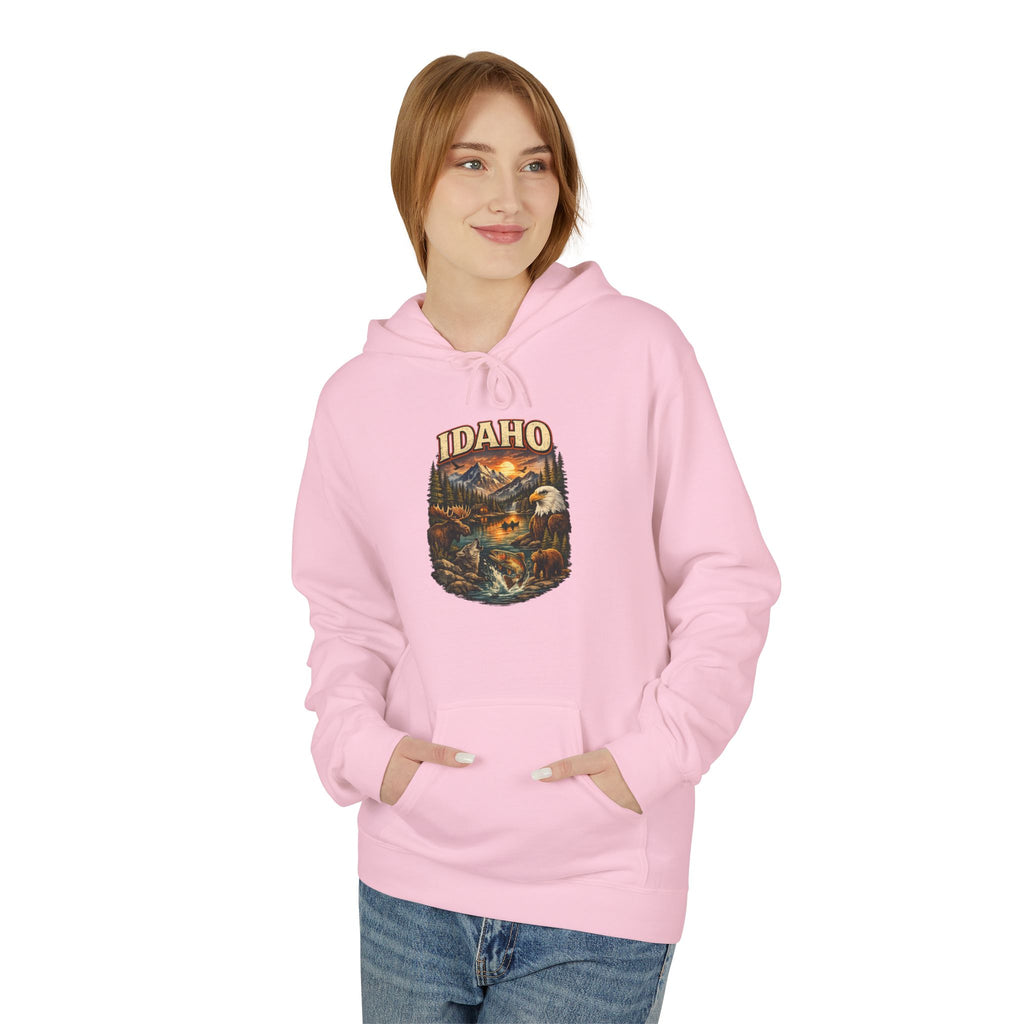 Hoodie - Retro 'Idaho' Scenic Landscape Hoodie