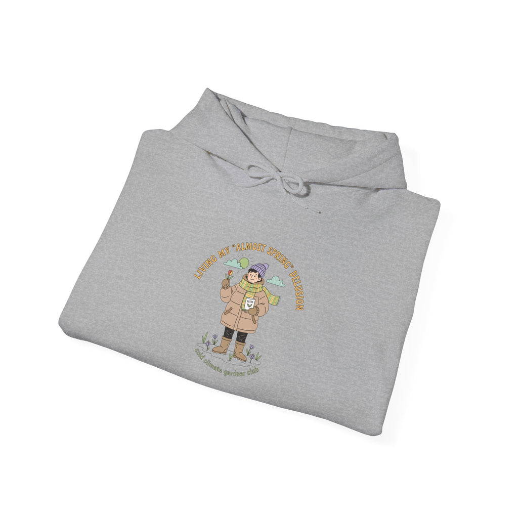Almost Spring Thaw Humor Hoodie | spring tease, winter spring meme