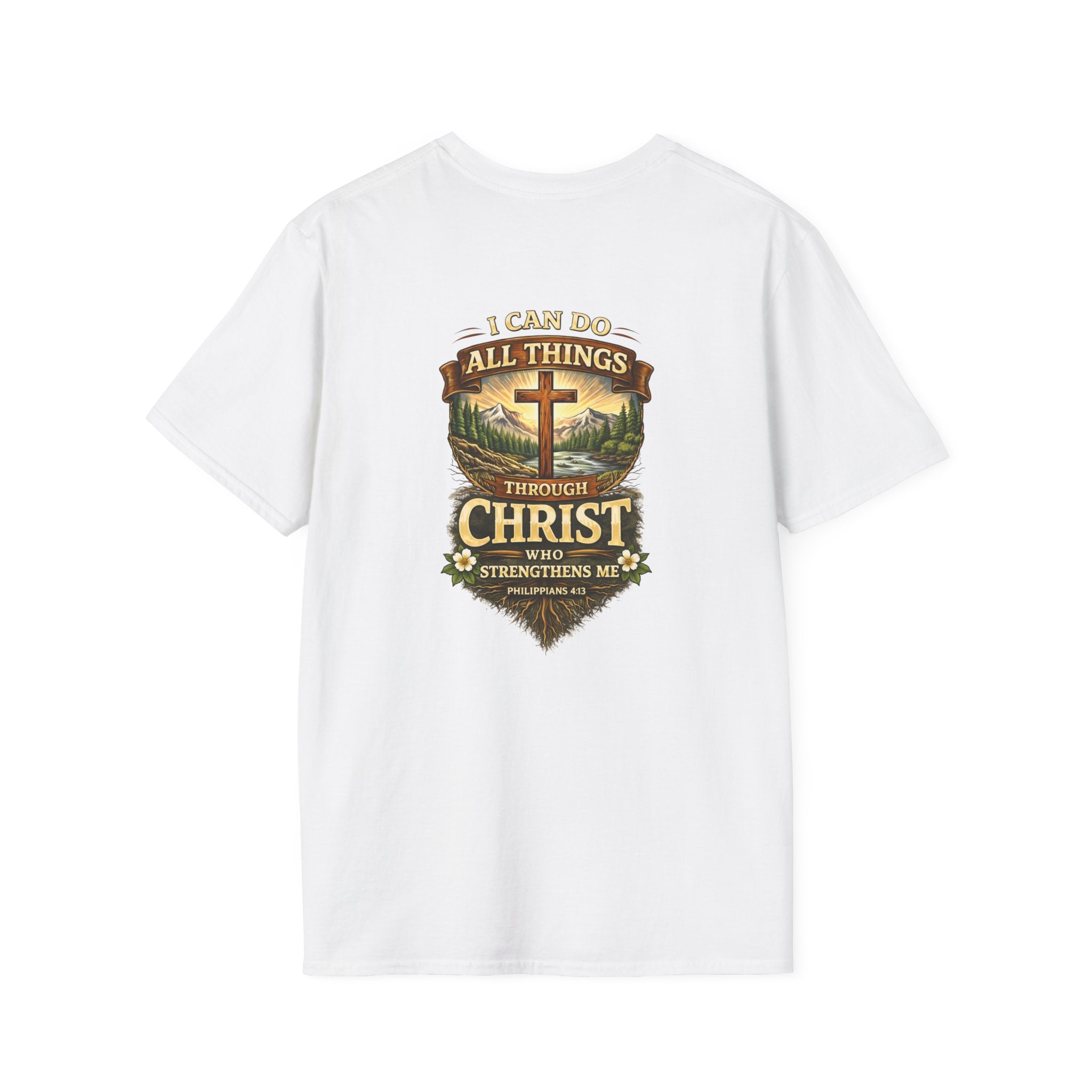 Christian Faith T-Shirt — "I Can Do All Things Through Christ" Inspirational Tee