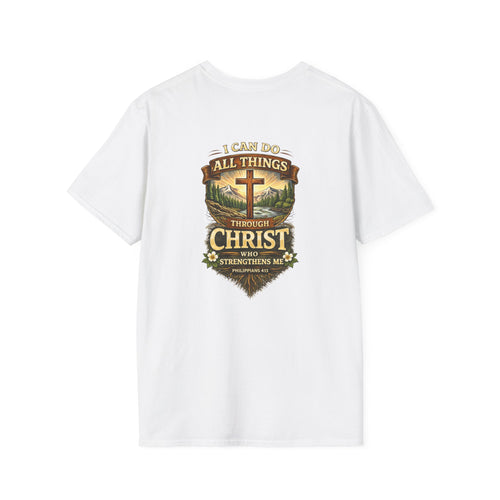 Christian Faith T-Shirt — "I Can Do All Things Through Christ" Inspirational Tee