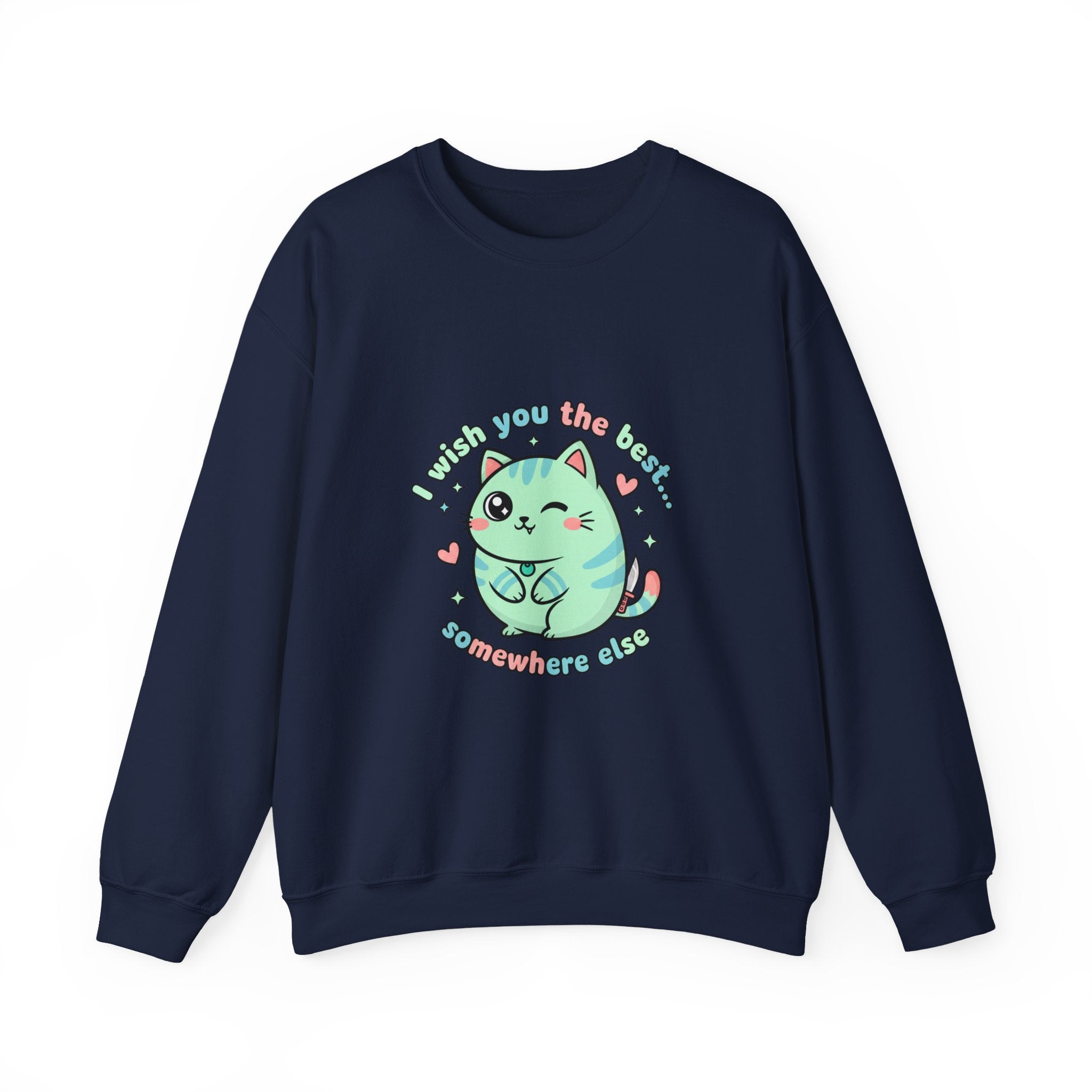 I Wish You the Best Somewhere Else Sweatshirt | soft threat kawaii menacing