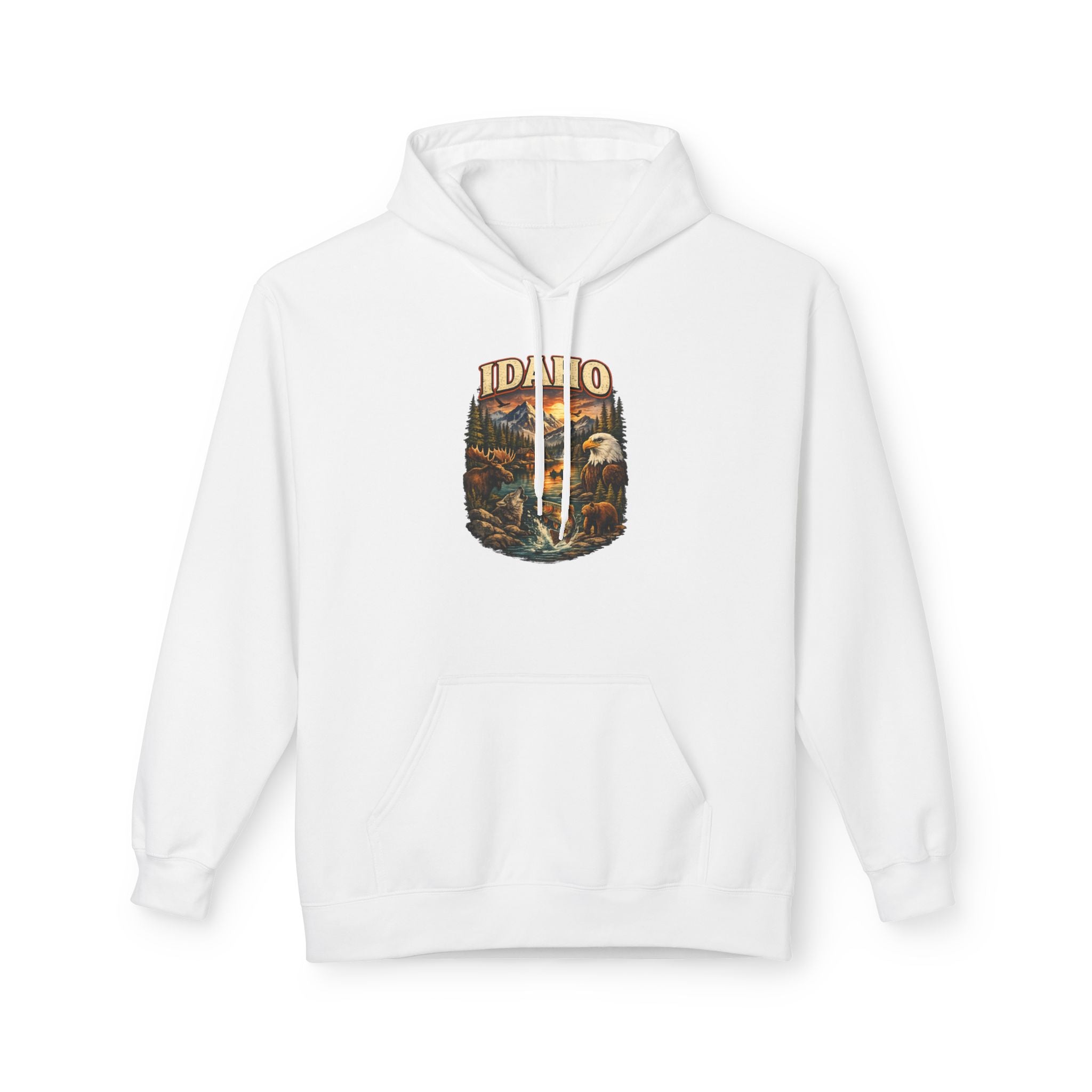 Hoodie - Retro 'Idaho' Scenic Landscape Hoodie