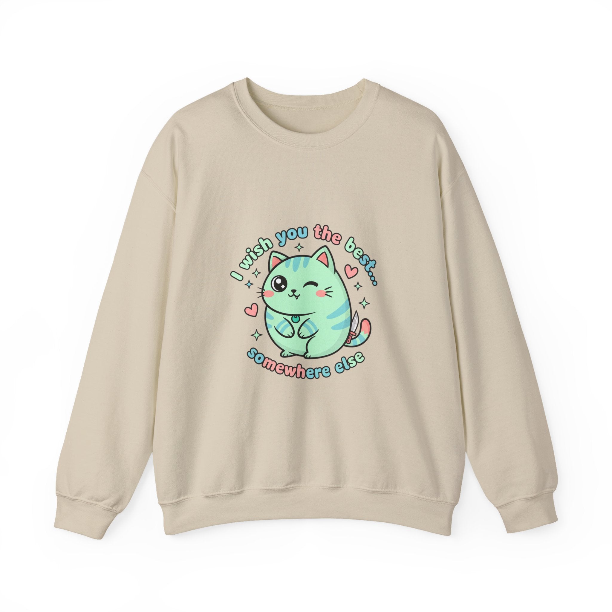 I Wish You the Best Somewhere Else Sweatshirt | soft threat kawaii menacing