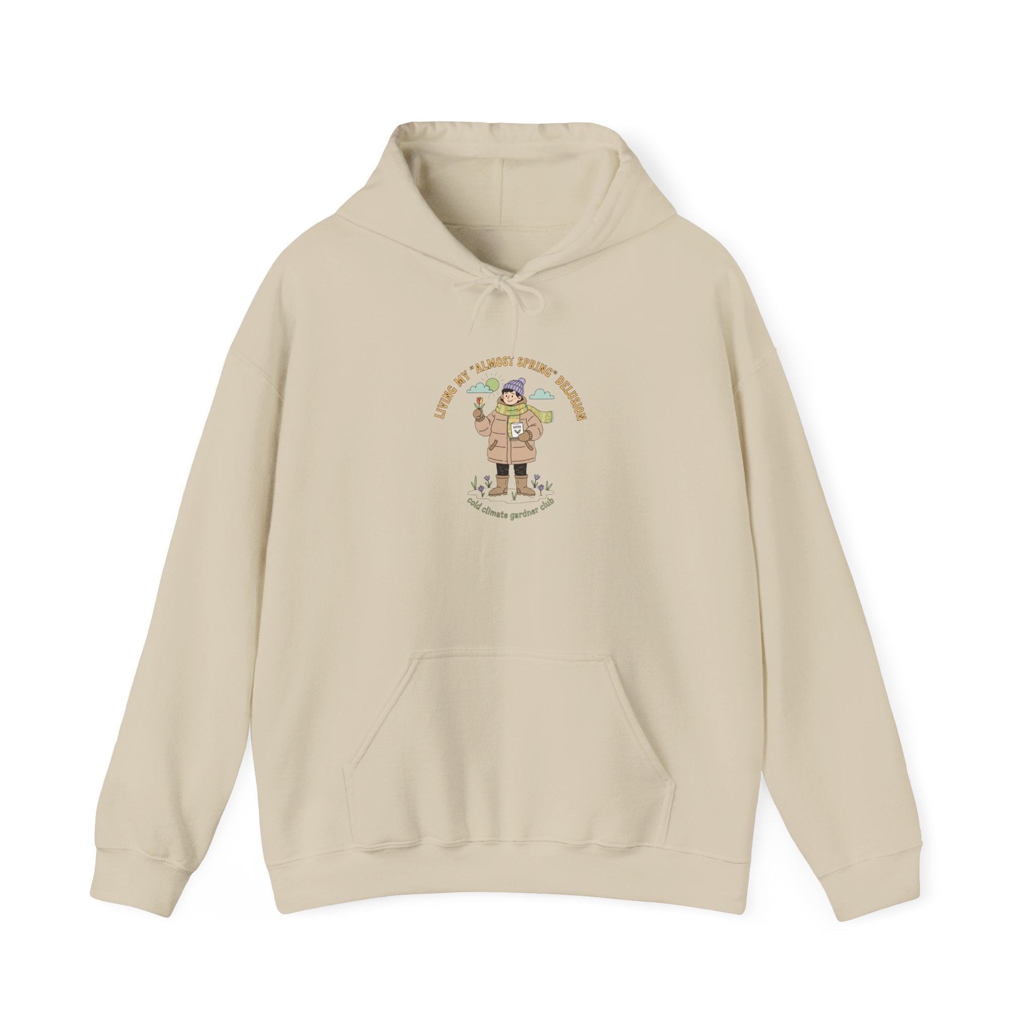 Almost Spring Thaw Humor Hoodie | spring tease, winter spring meme