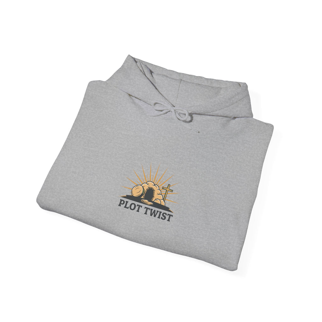 Plot Twist Hoodie | Christian Easter shirt, He Is Risen faith-based humor