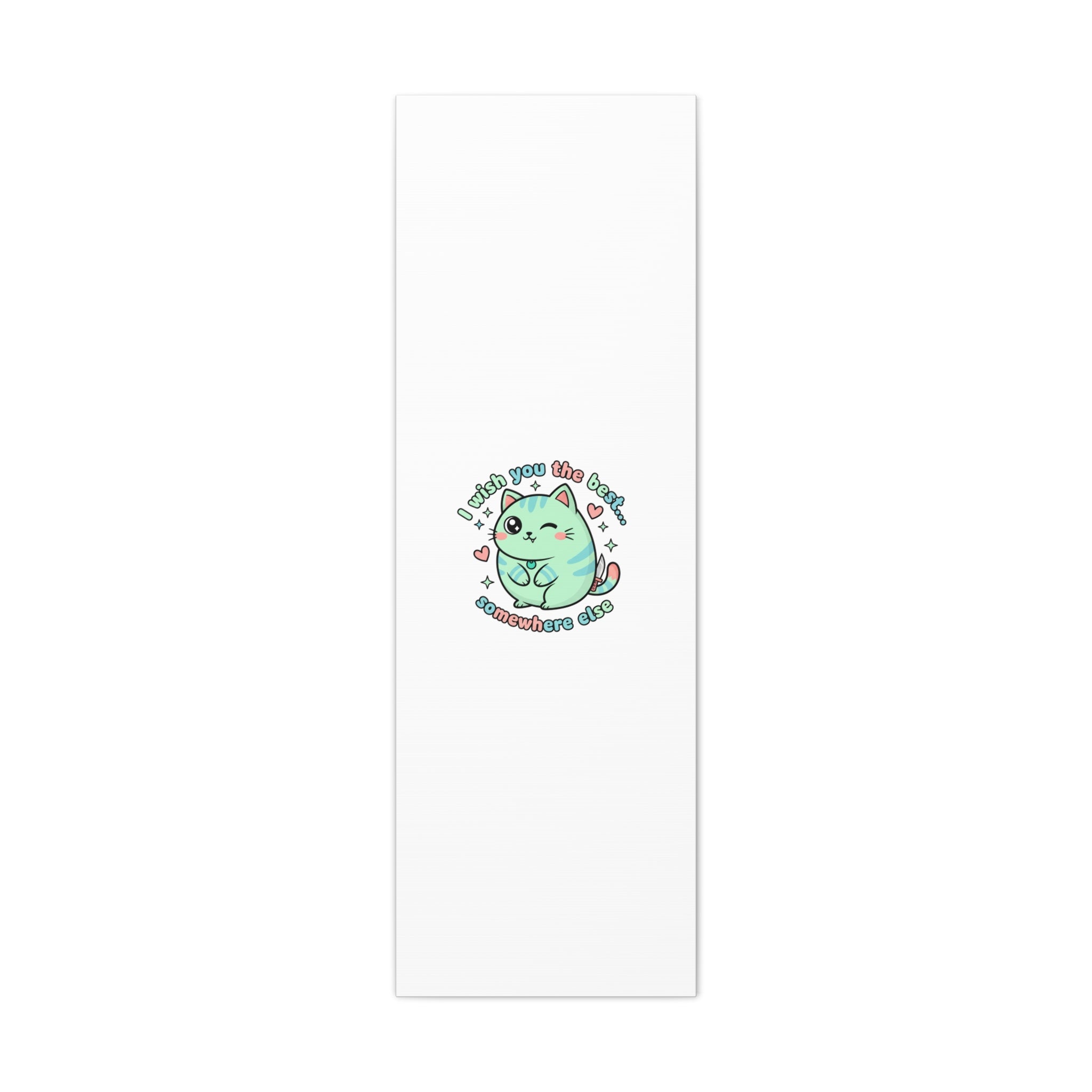 I Wish You the Best Somewhere Else Canvas | kawaii threat, soft-grunge pastel
